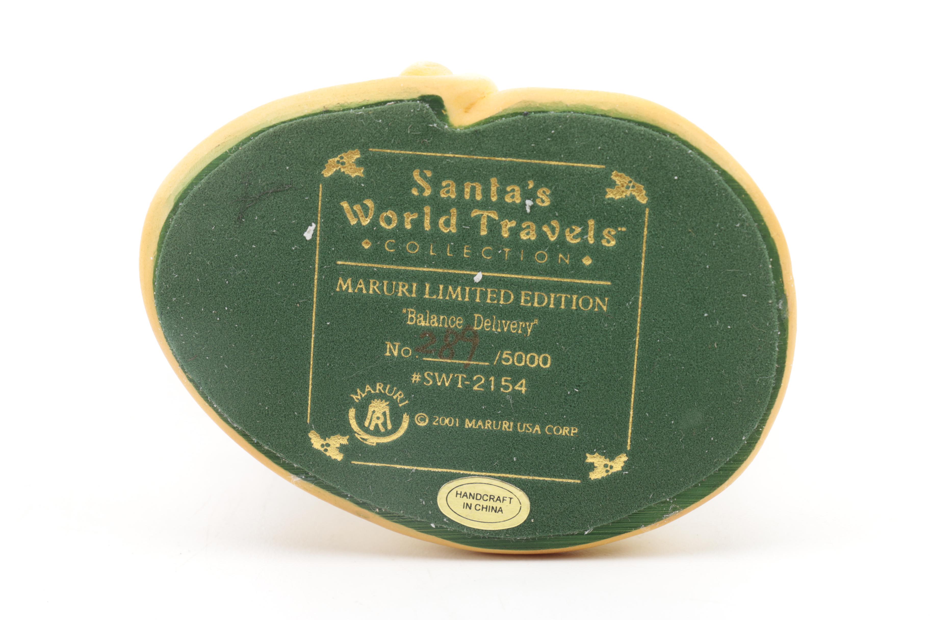 Maruri Limited Edition "Santa's World Travels" Ceramic Figurines