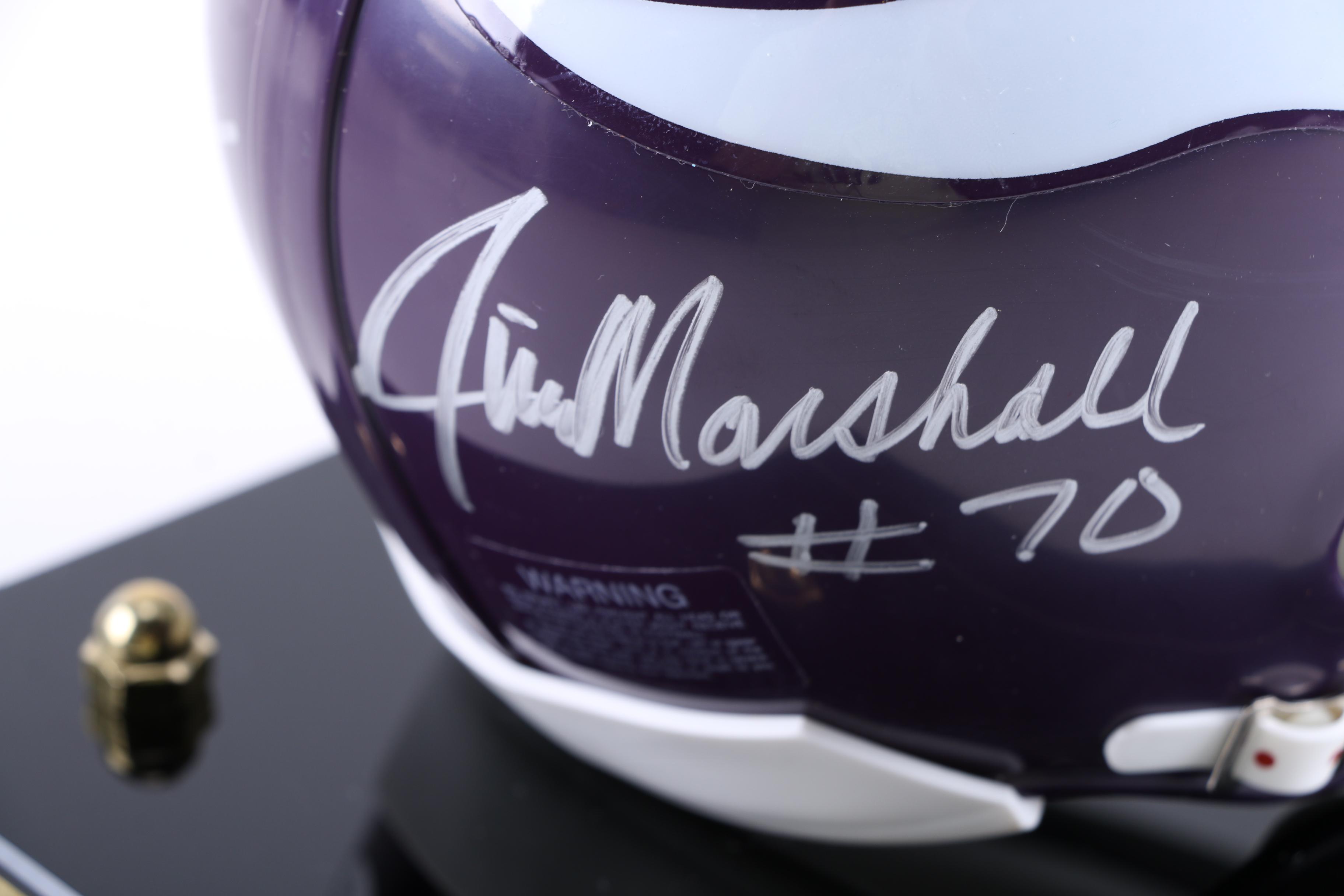 Signed Minnesota Vikings Miniature Football Helmet