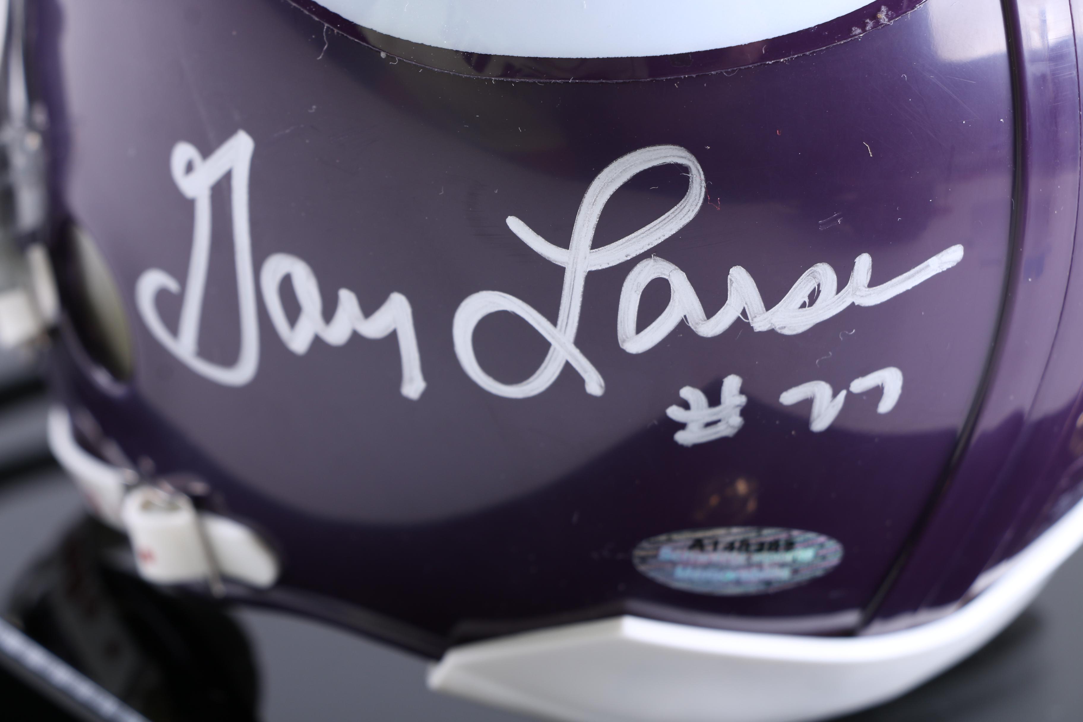 Signed Minnesota Vikings Miniature Football Helmet