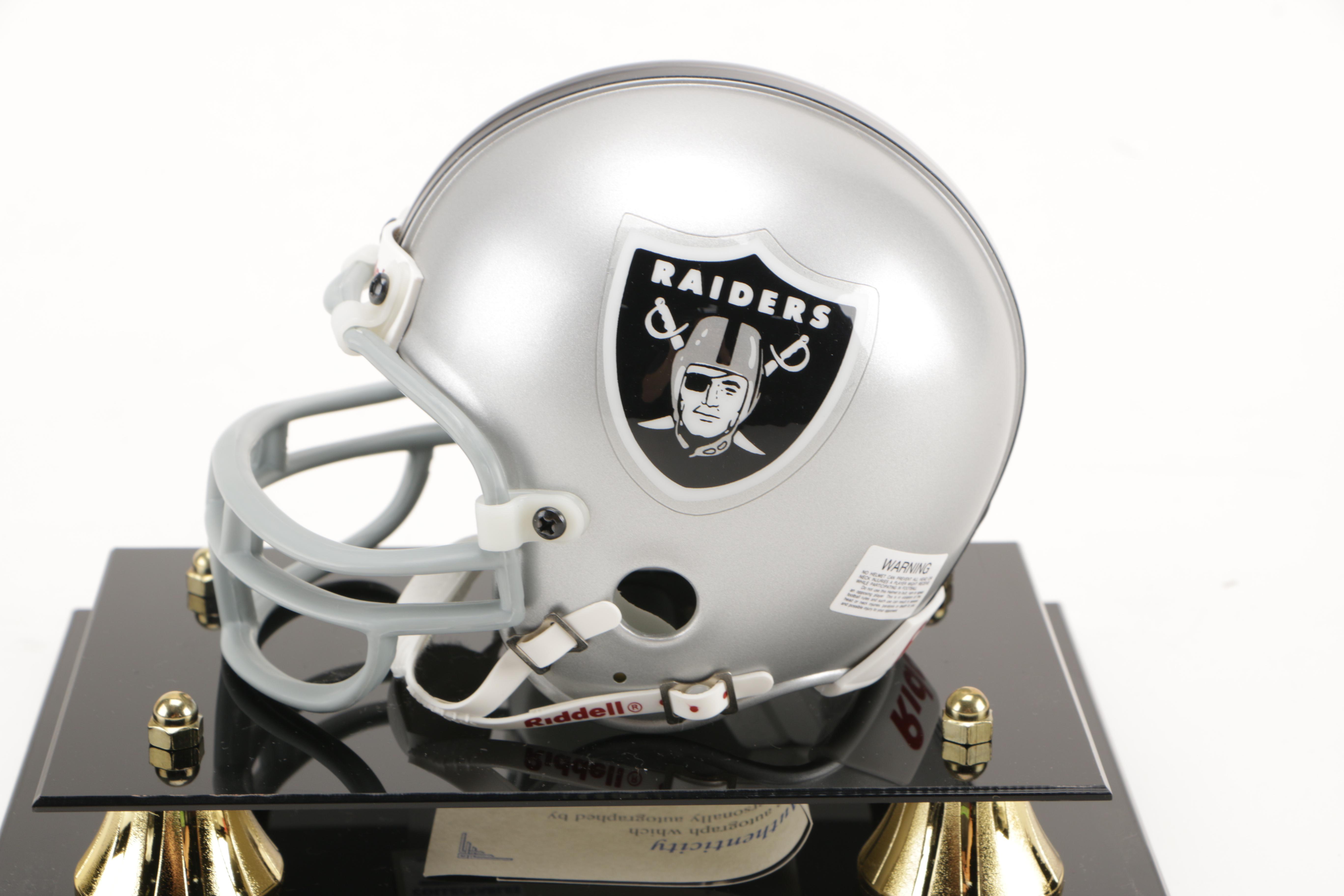Dave Casper Signed Oakland Raiders Mini Helmet