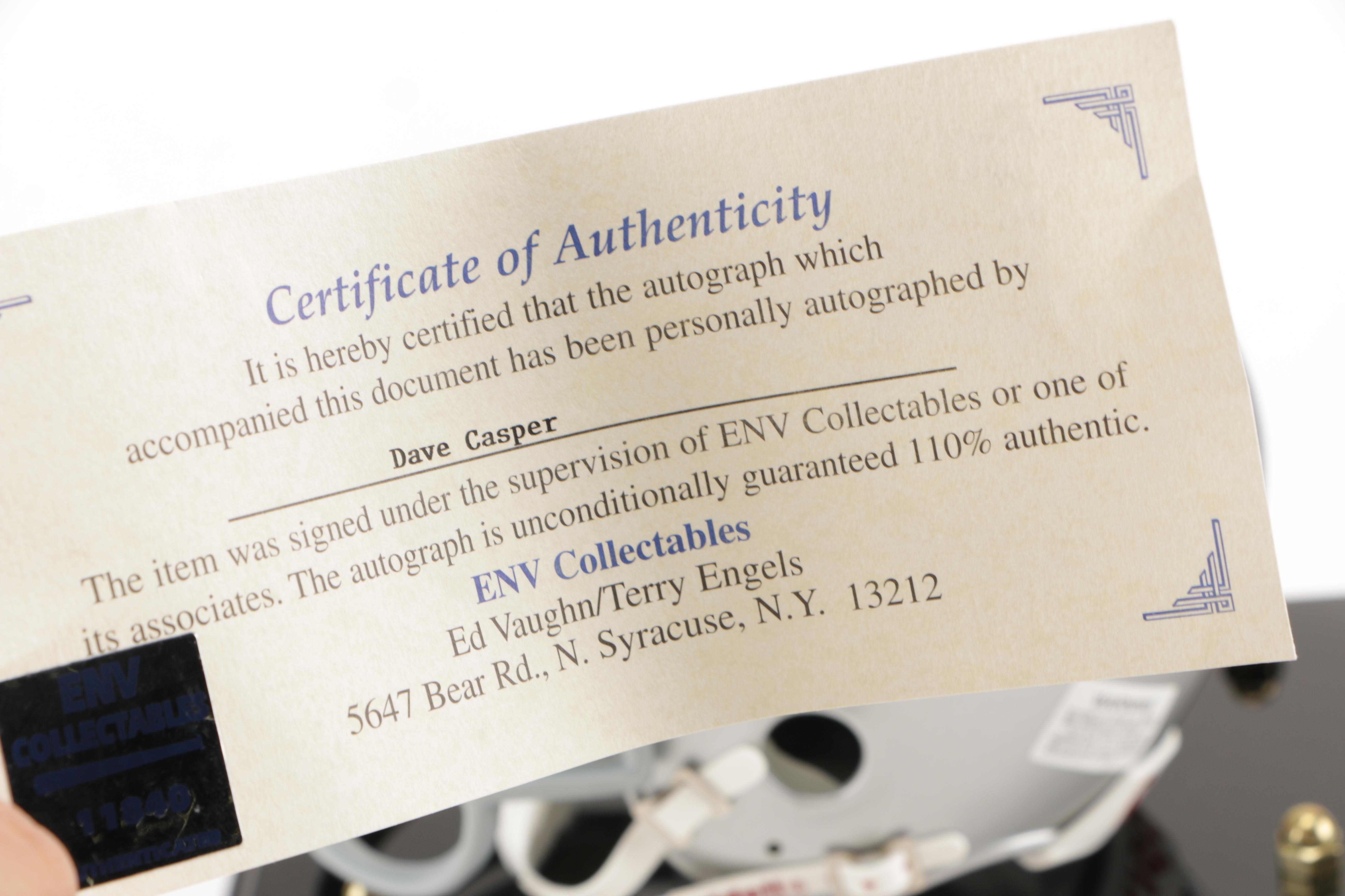 Dave Casper Signed Oakland Raiders Mini Helmet