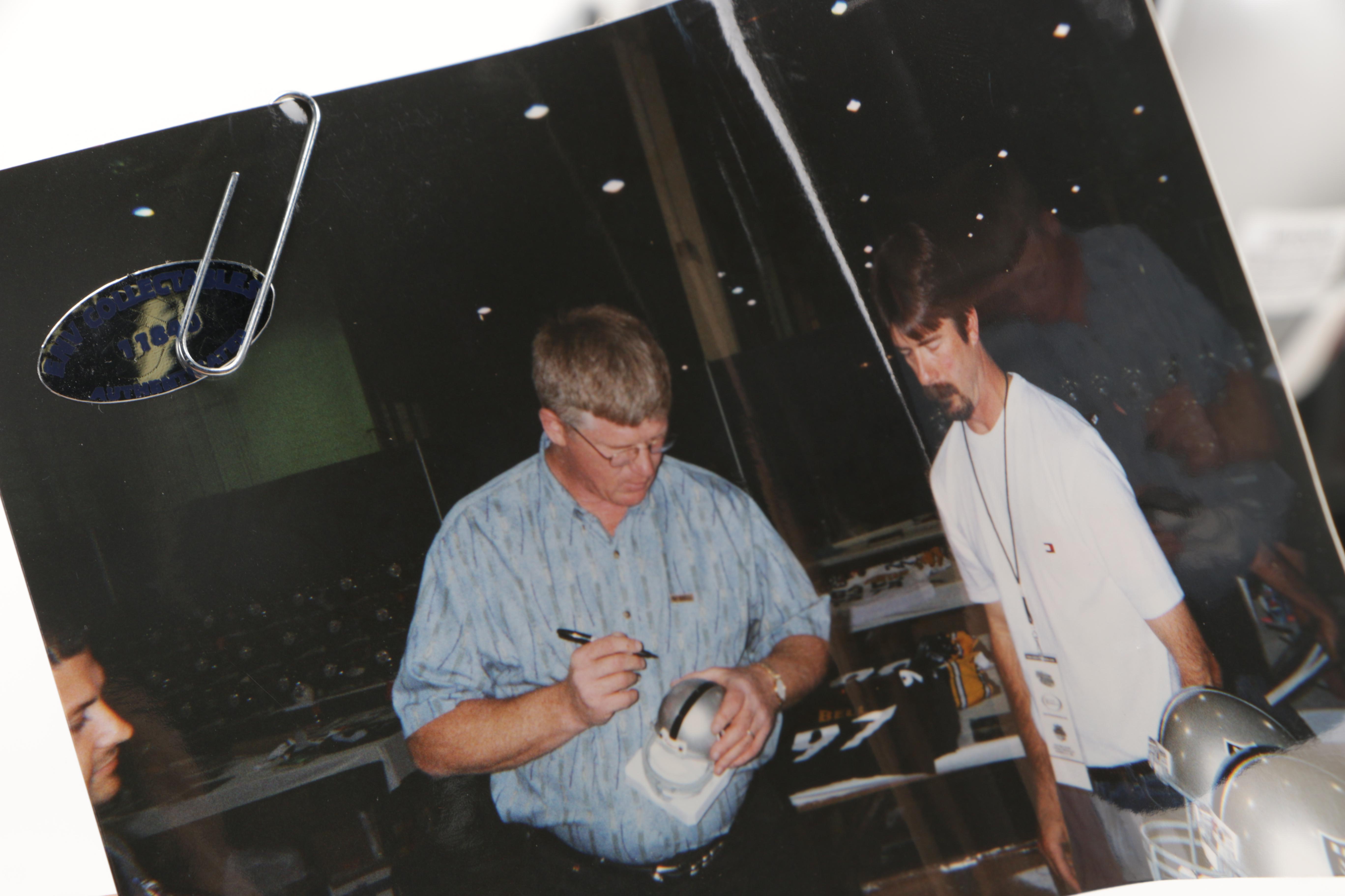 Dave Casper Signed Oakland Raiders Mini Helmet
