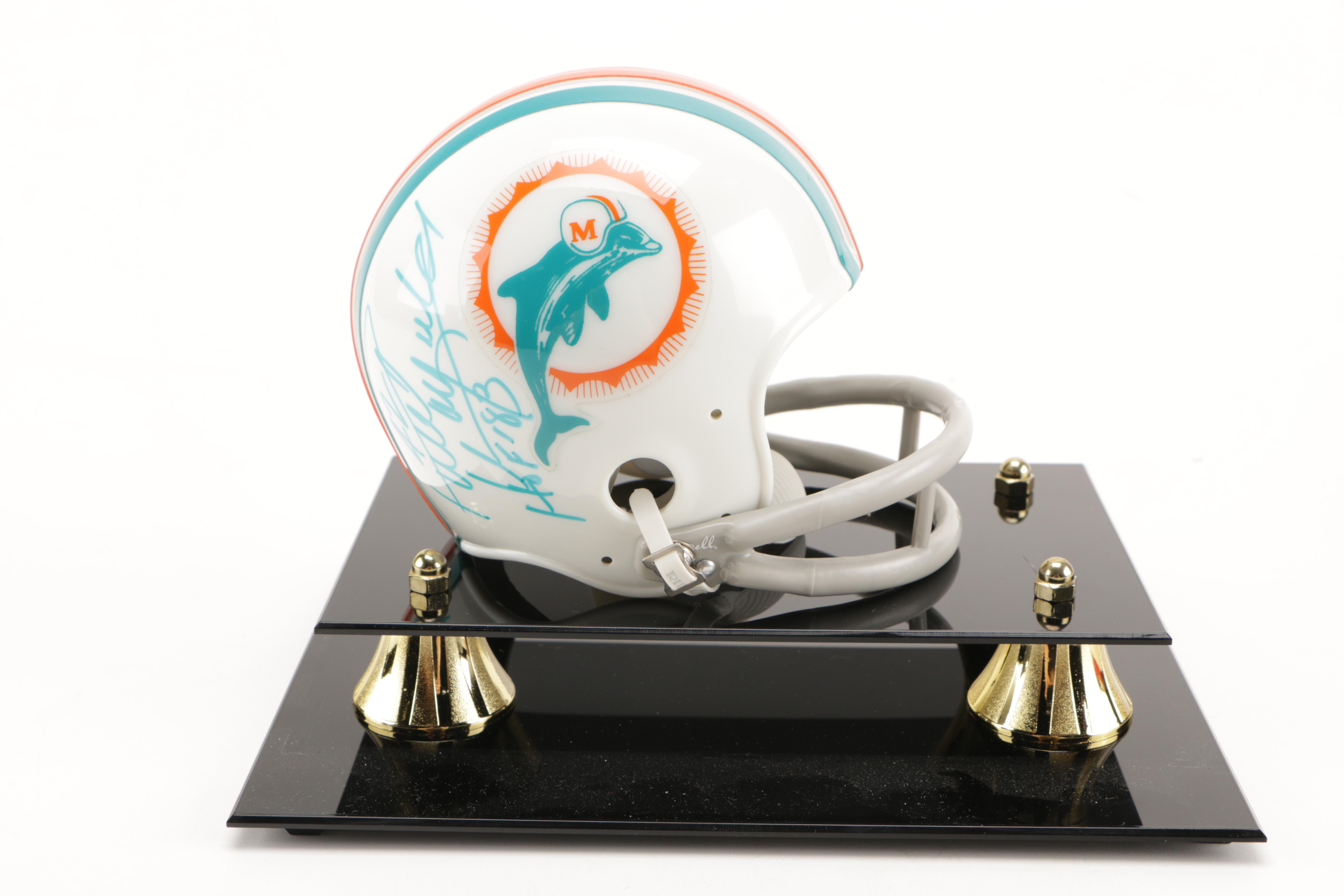 Paul Warfield Signed Miami Dolphins NFL Mini Helmet