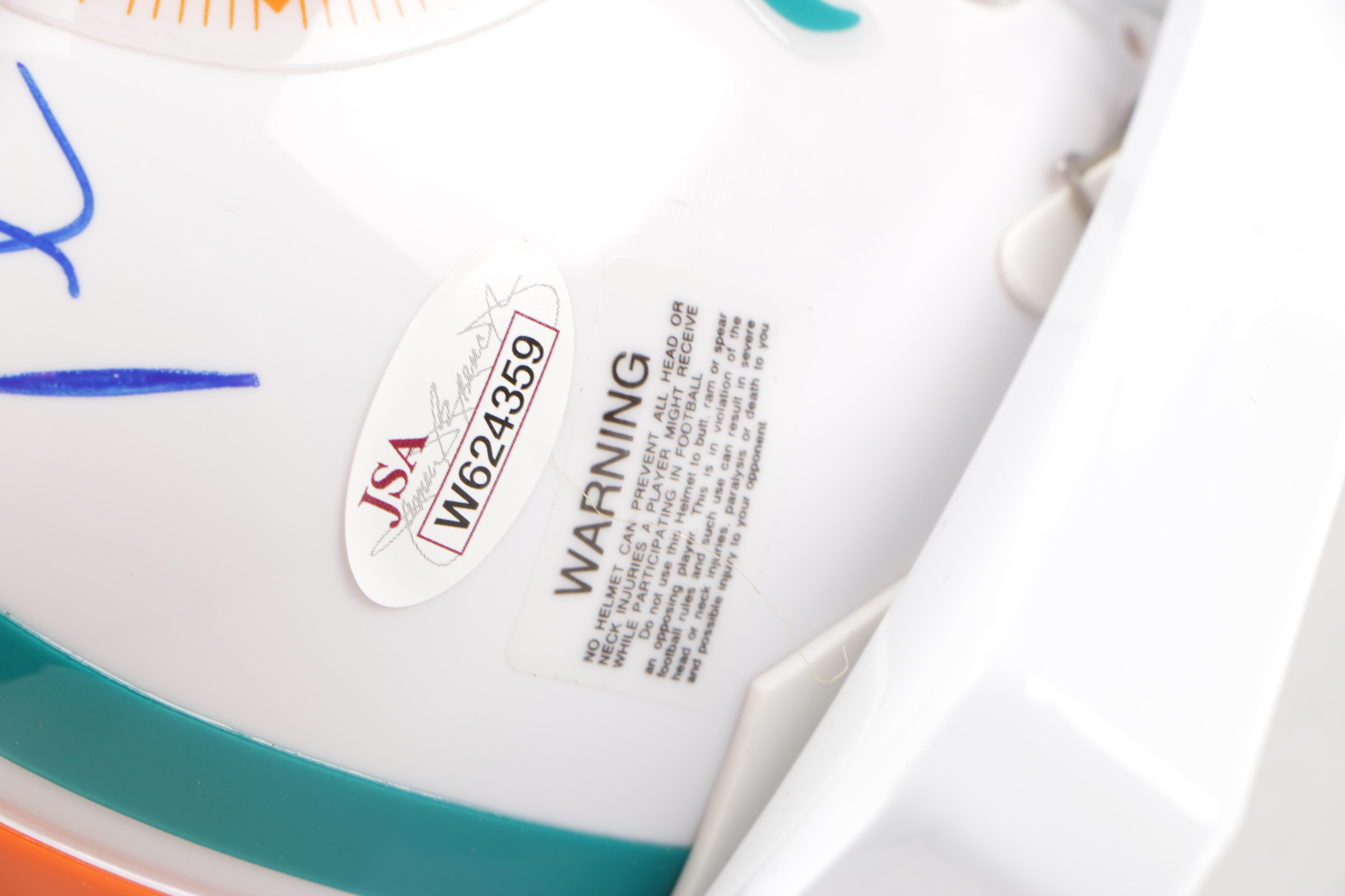 Signed Nick Buoniconti Miniature Riddell Helmet