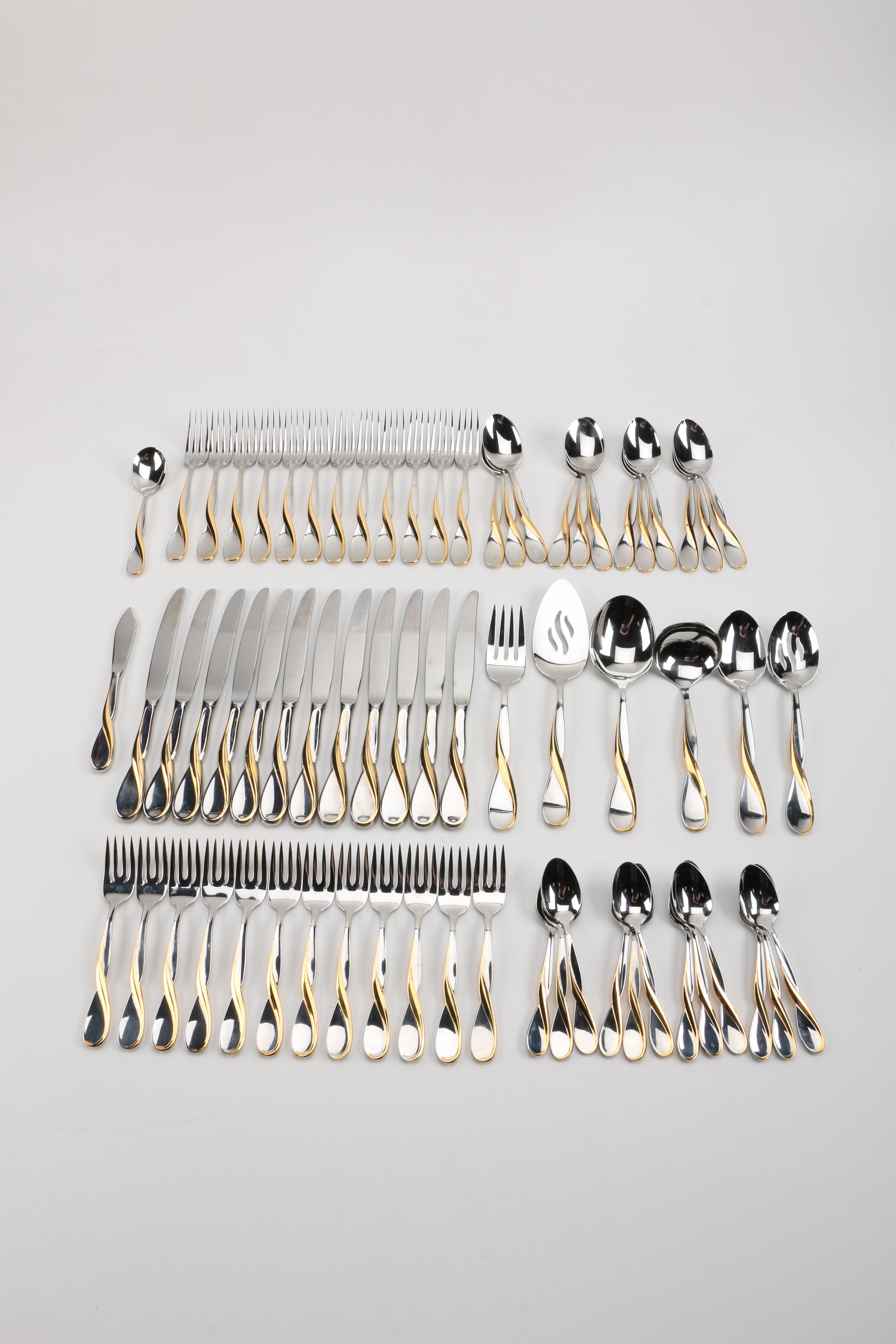 Oneida "Golden Aquarius" Stainless Flatware