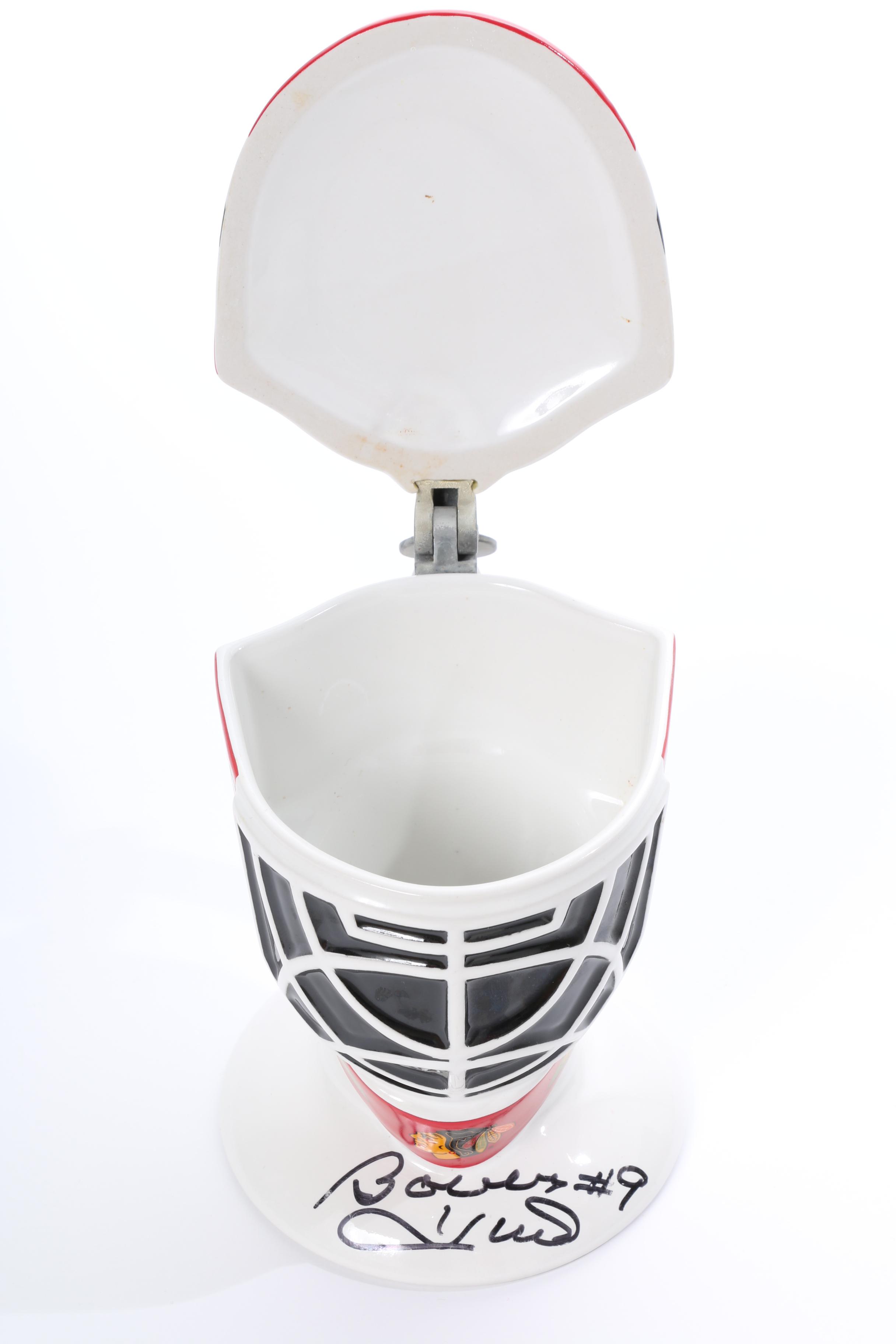 Signed Bobby Hull Blackhawks Jersey and Mug