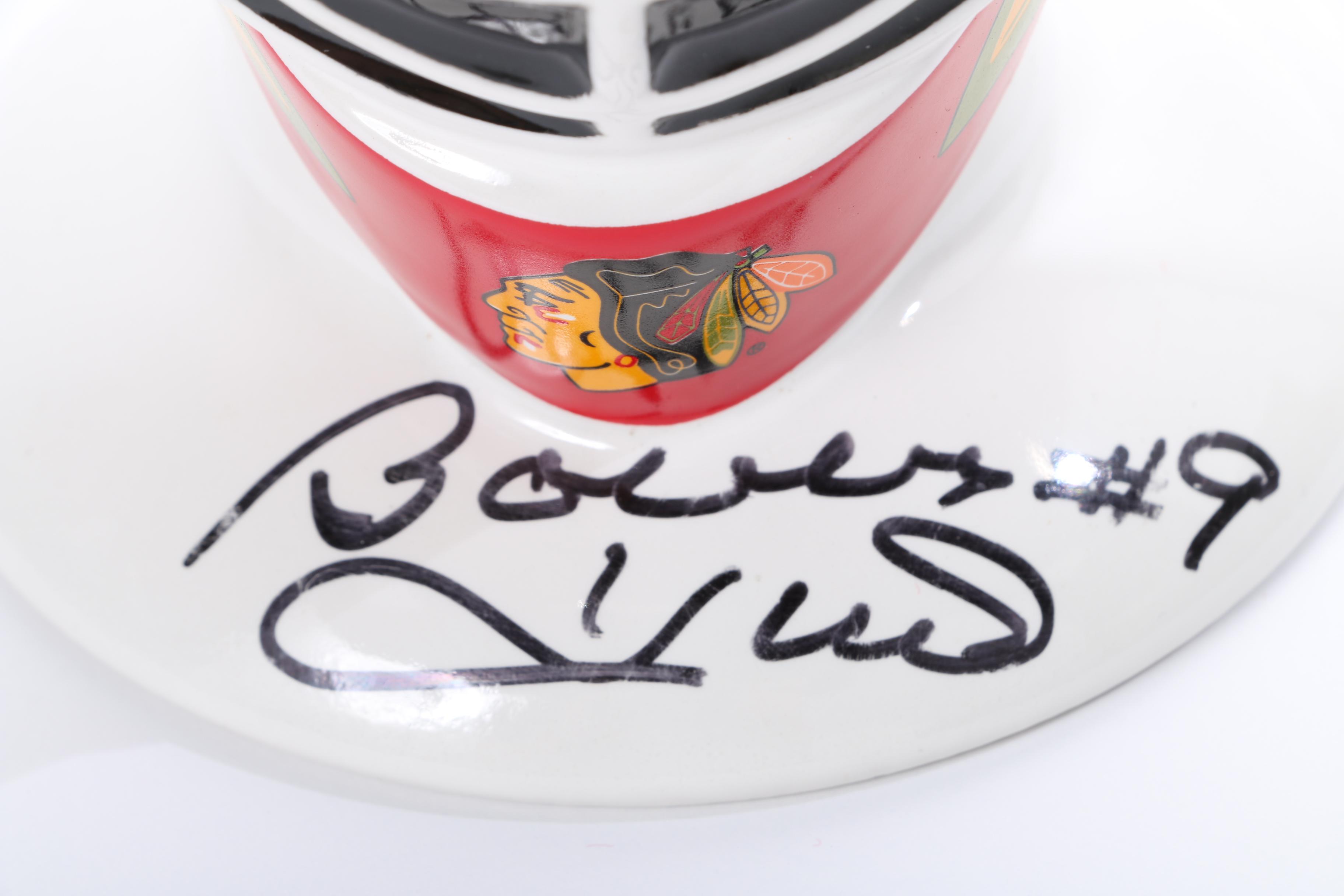 Signed Bobby Hull Blackhawks Jersey and Mug