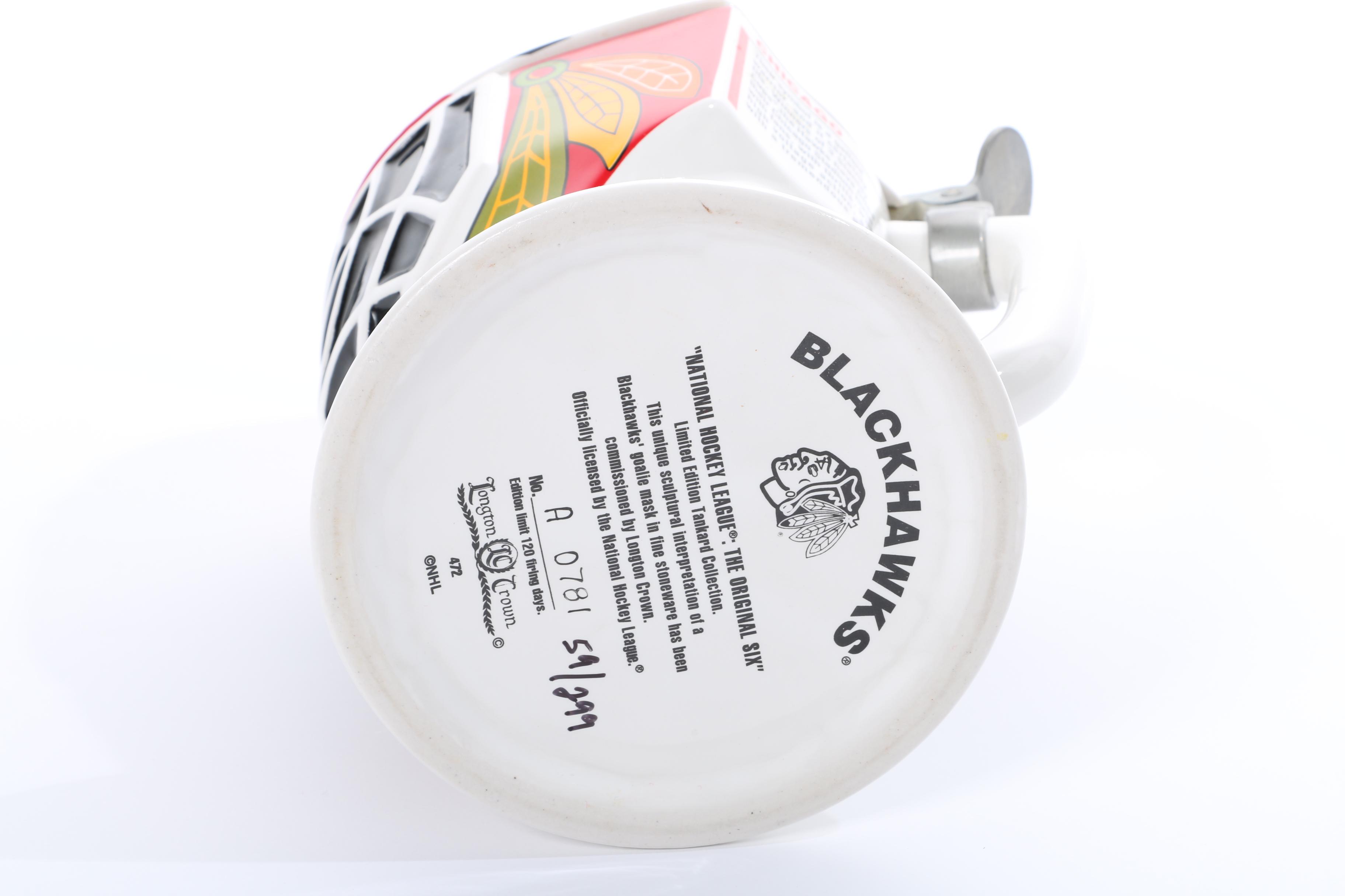 Signed Bobby Hull Blackhawks Jersey and Mug