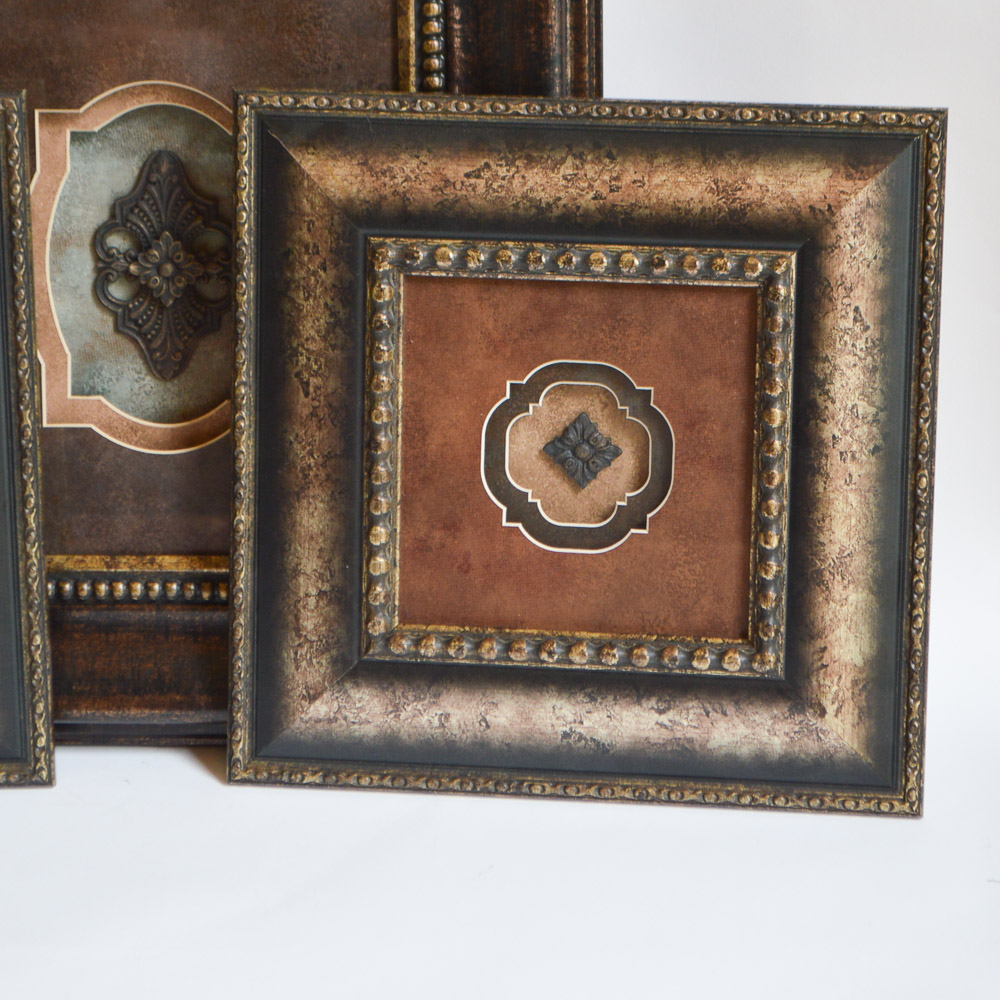 Group of Mixed Media Art Pieces