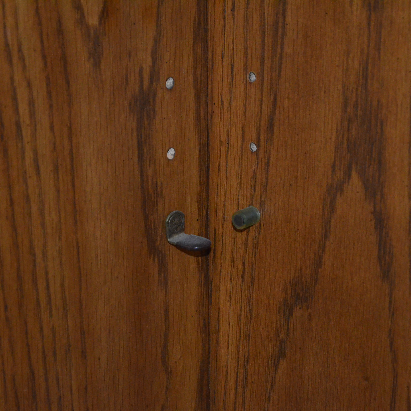 Vintage Oak Corner Display Cabinets by Drexel Heritage