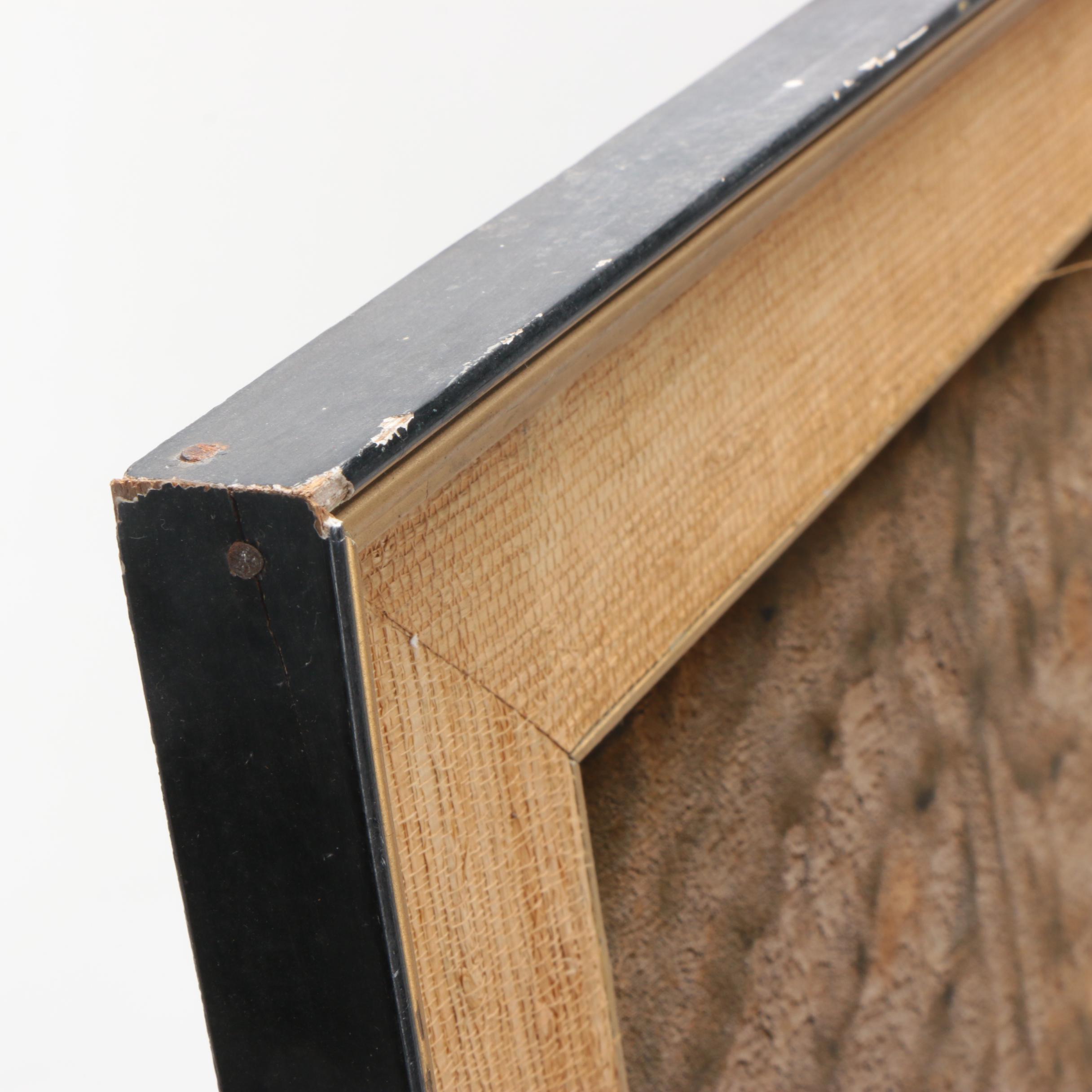 Oil Painting on Velvet of Tiger