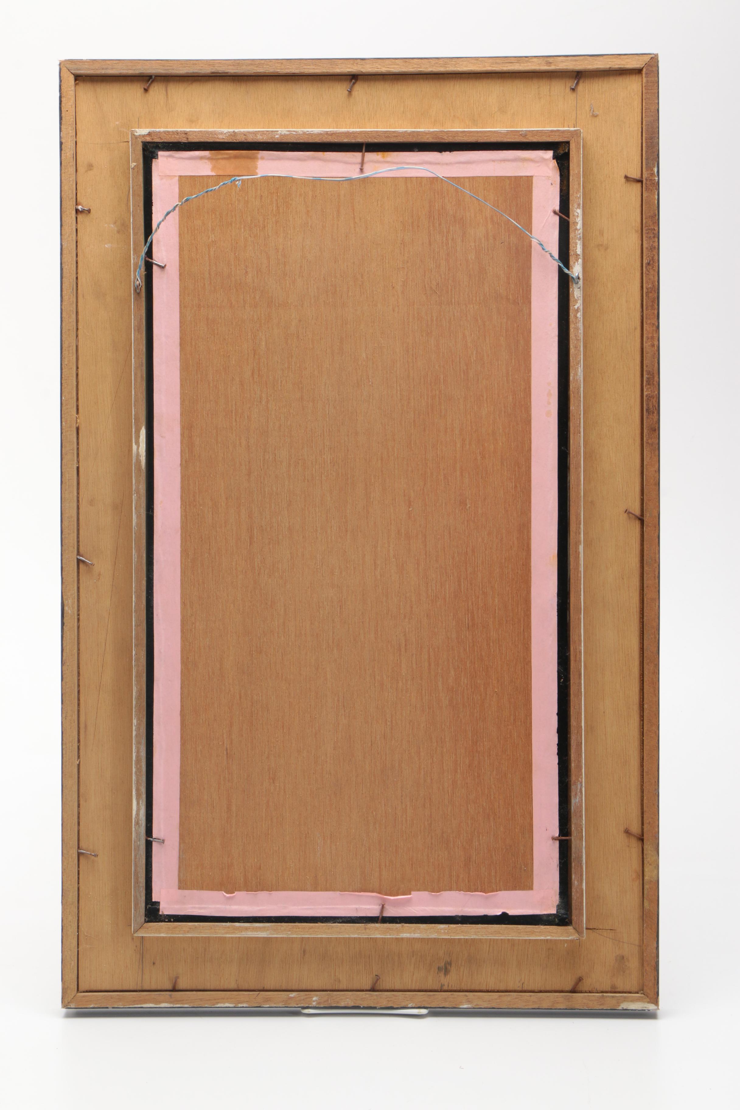 Oil Painting on Velvet of Tiger