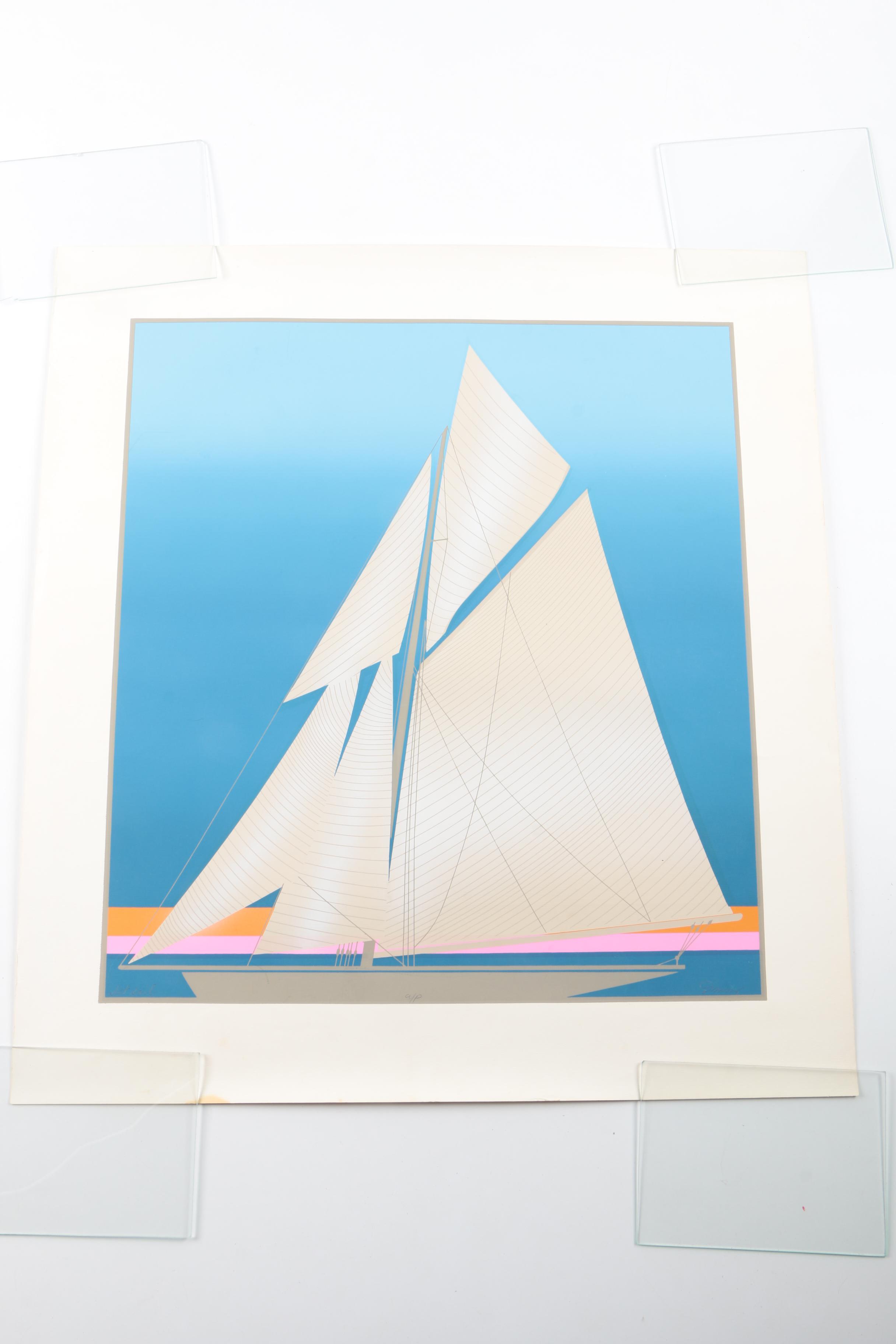 Artist Proof Serigraphs on Paper "Leirion," "Set Sail," and "Space Circus"