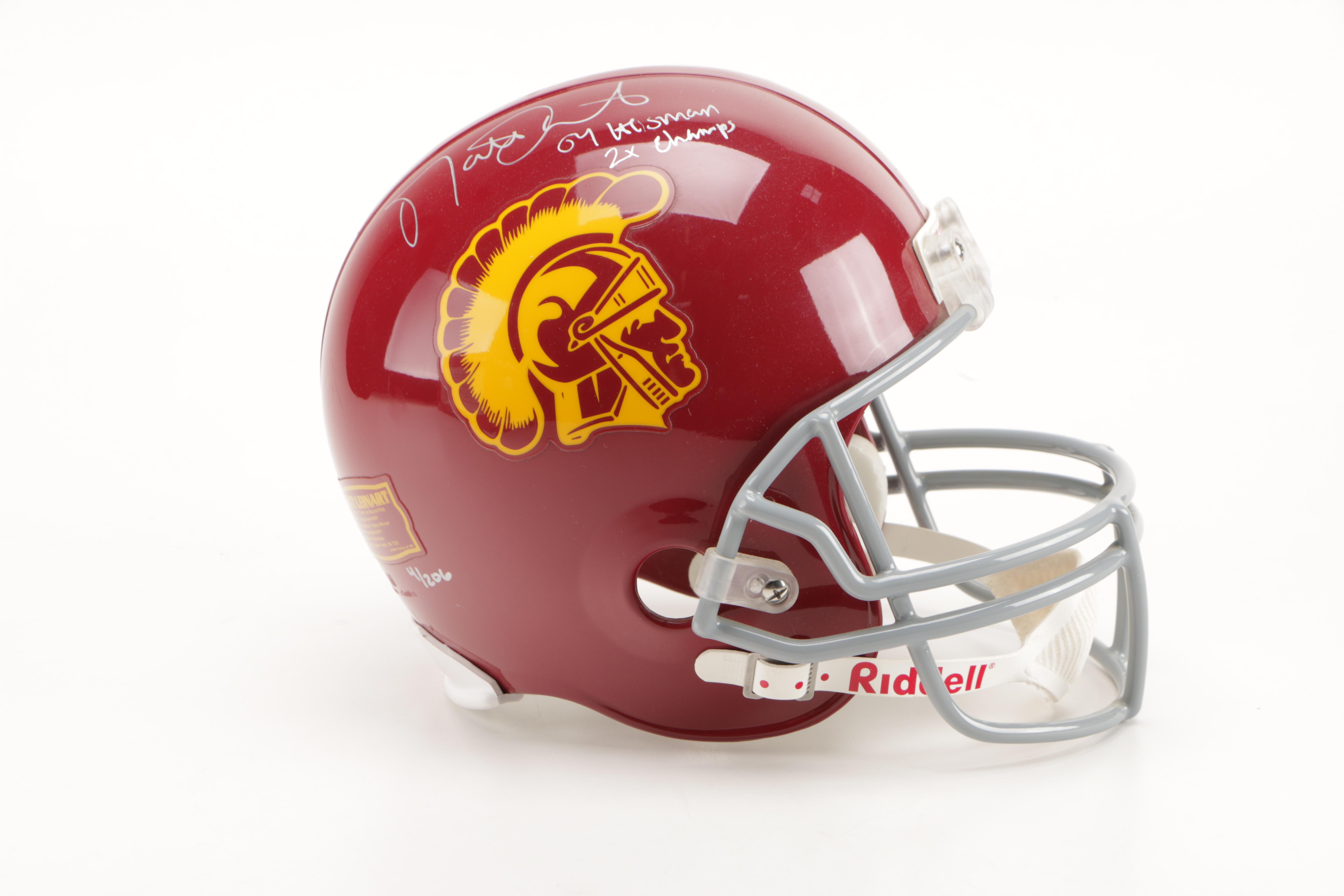 Matt Leinart Signed USC Replica Helmet