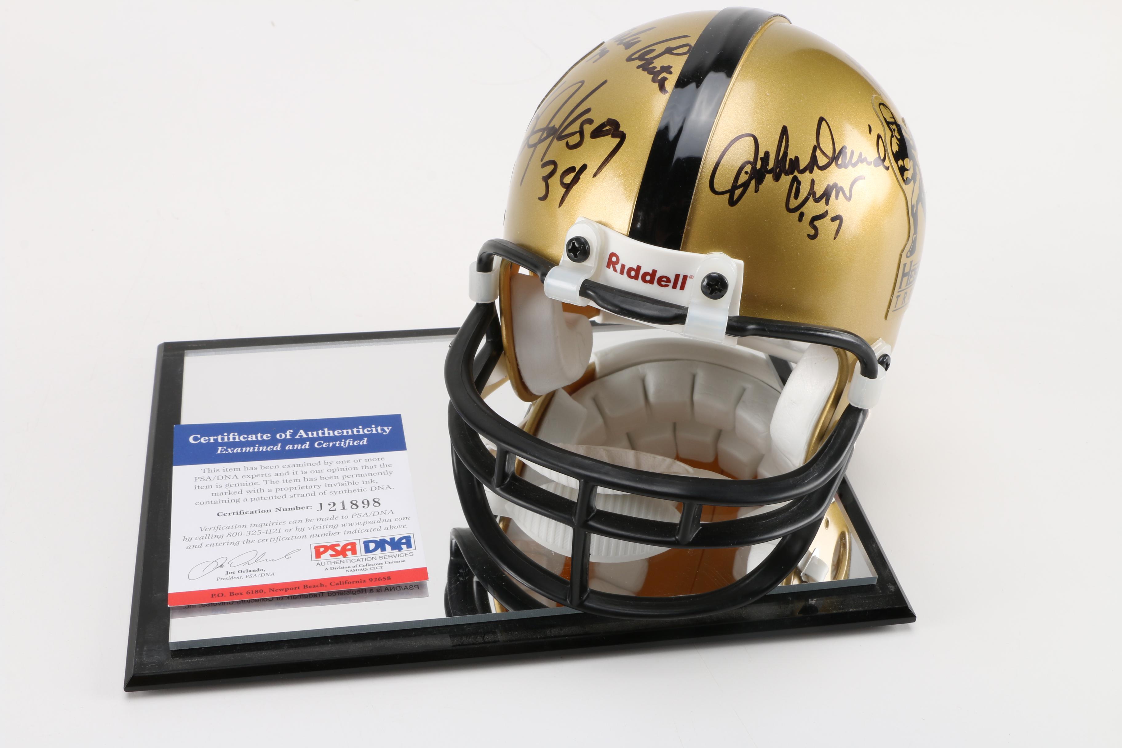 NFL Heisman Trophy Winners Signed Mini Helmet