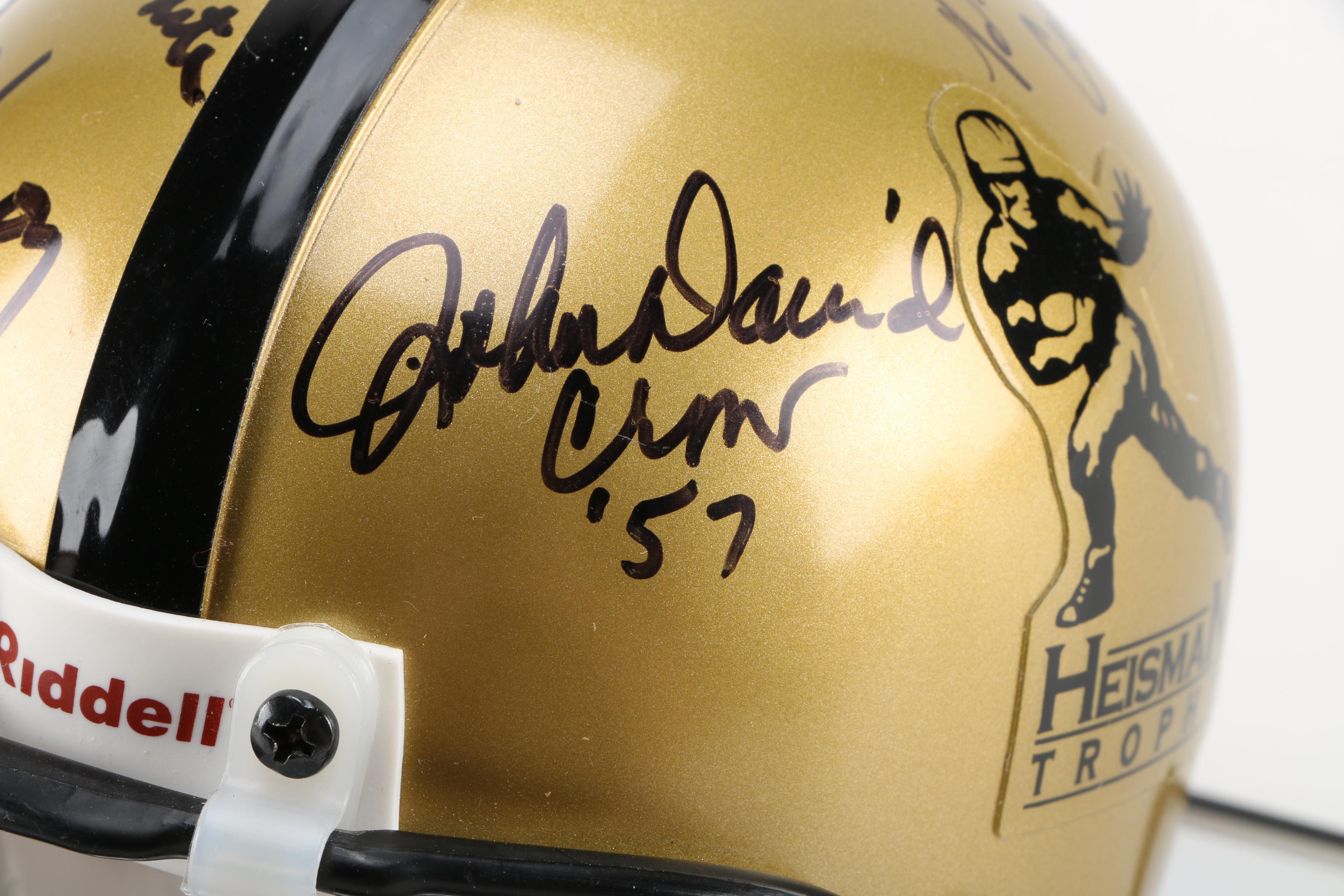 NFL Heisman Trophy Winners Signed Mini Helmet