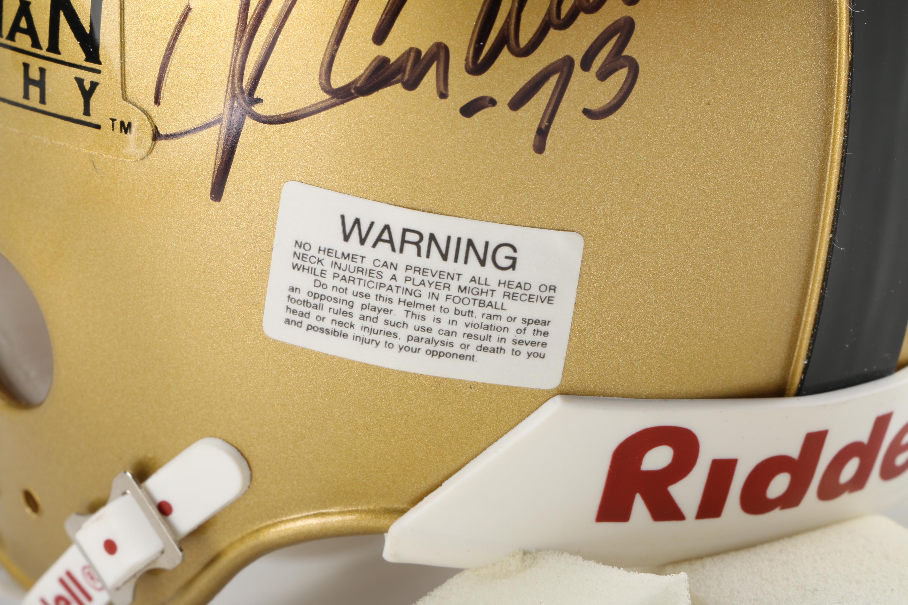 NFL Heisman Trophy Winners Signed Mini Helmet