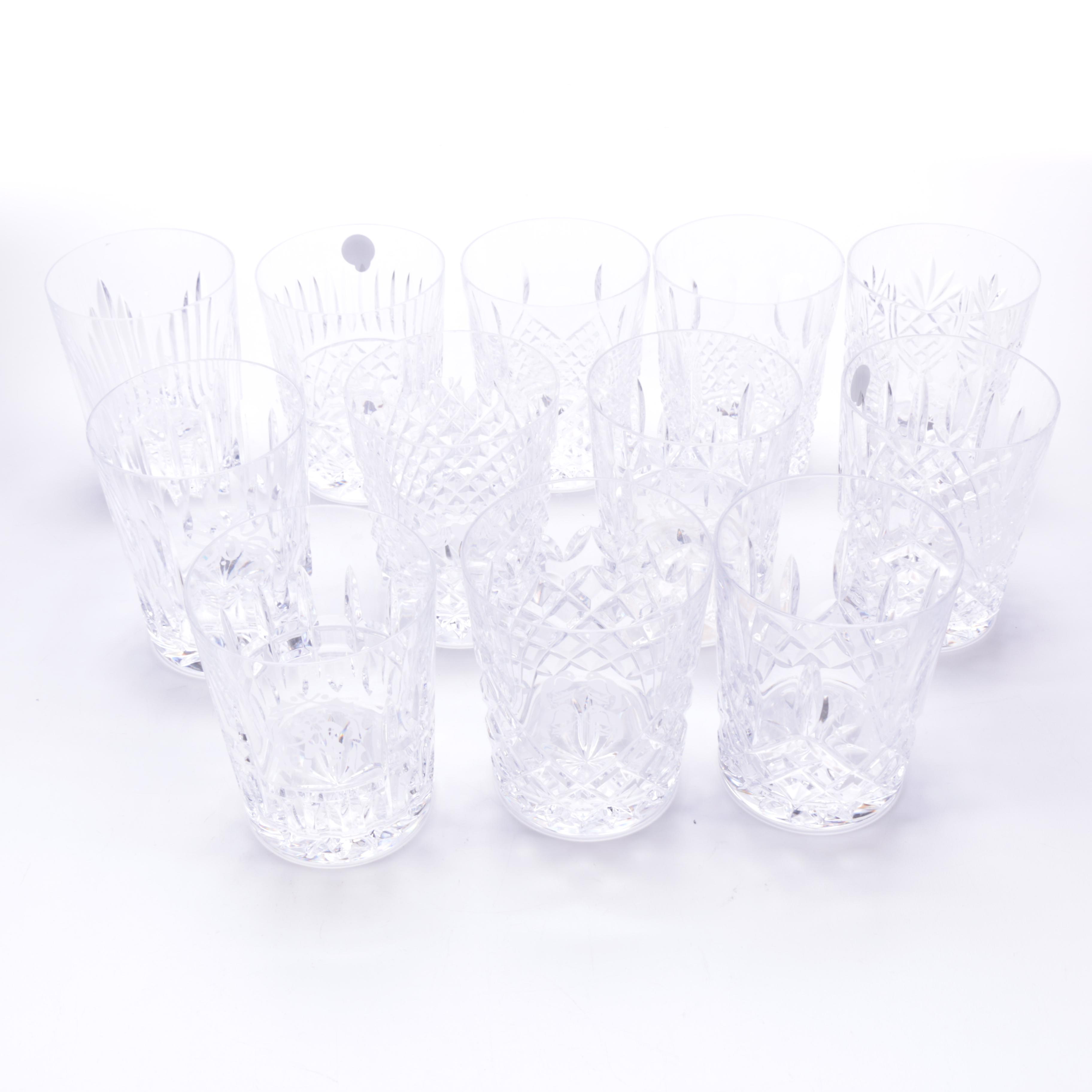 Waterford Crystal Limited Edition "12 Days of Christmas" Double Old-Fashioned Glasses