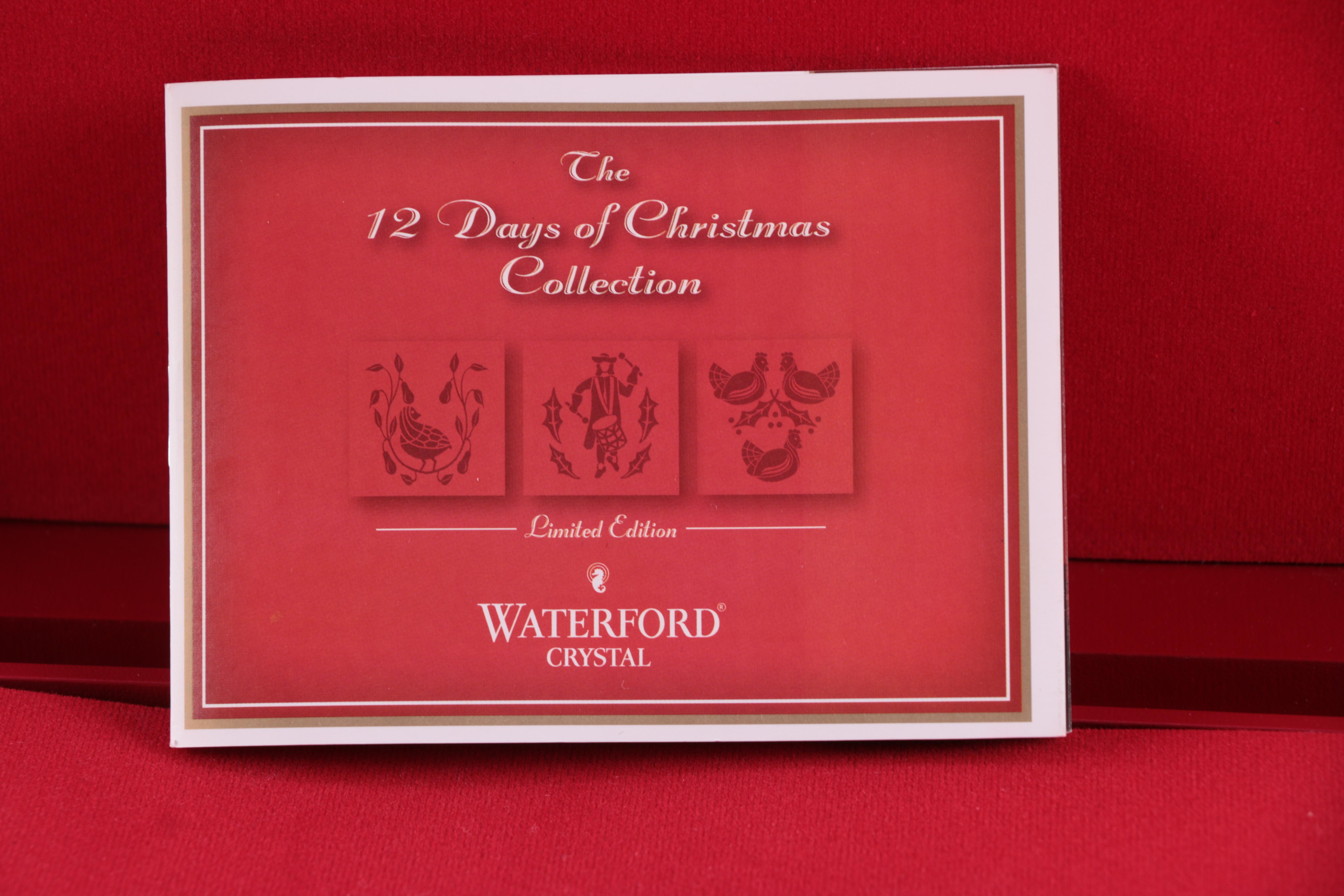 Waterford Crystal Limited Edition "12 Days of Christmas" Double Old-Fashioned Glasses