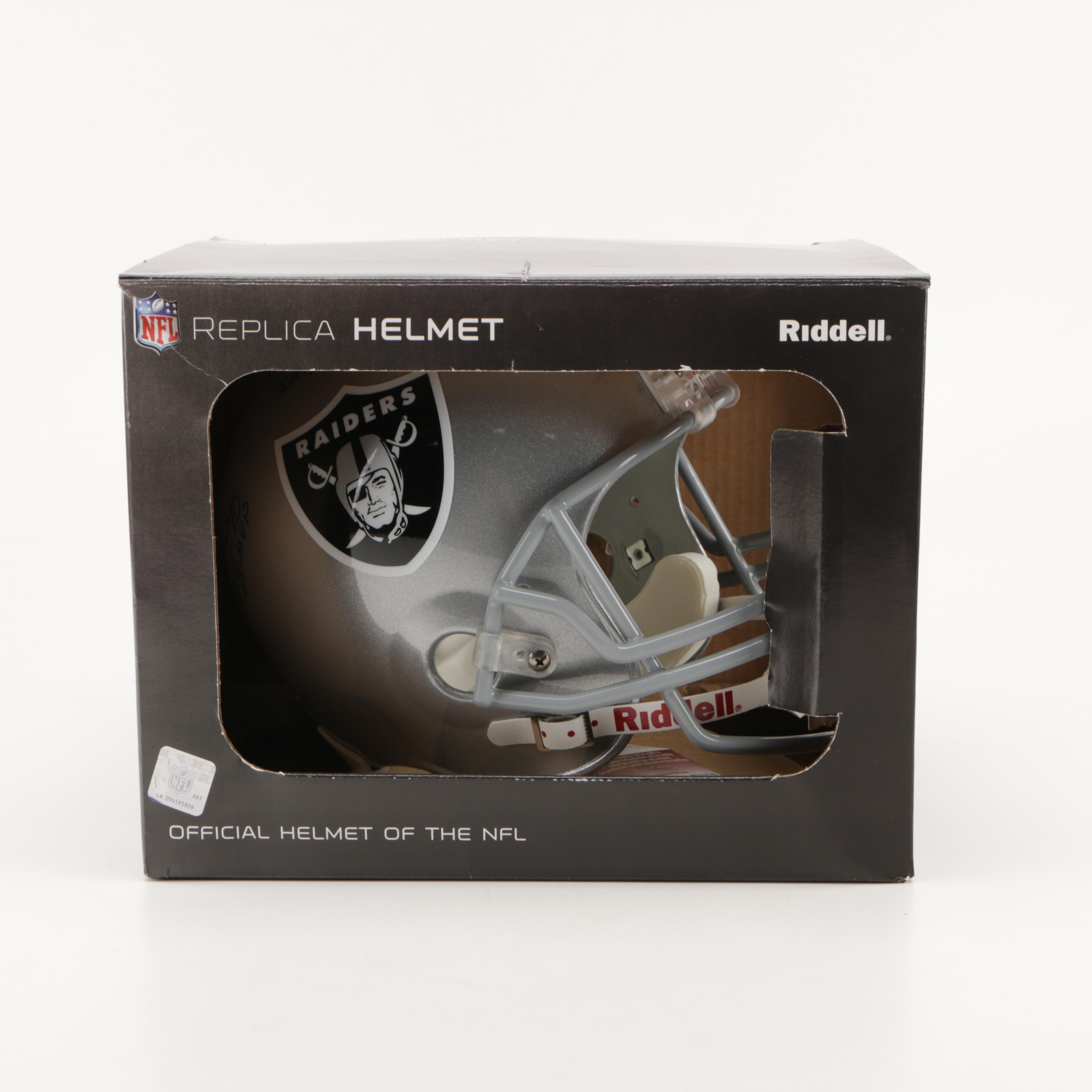 Marcus Allen, Fred Biletnikoff, and Jim Plunkett Signed Raiders Helmet