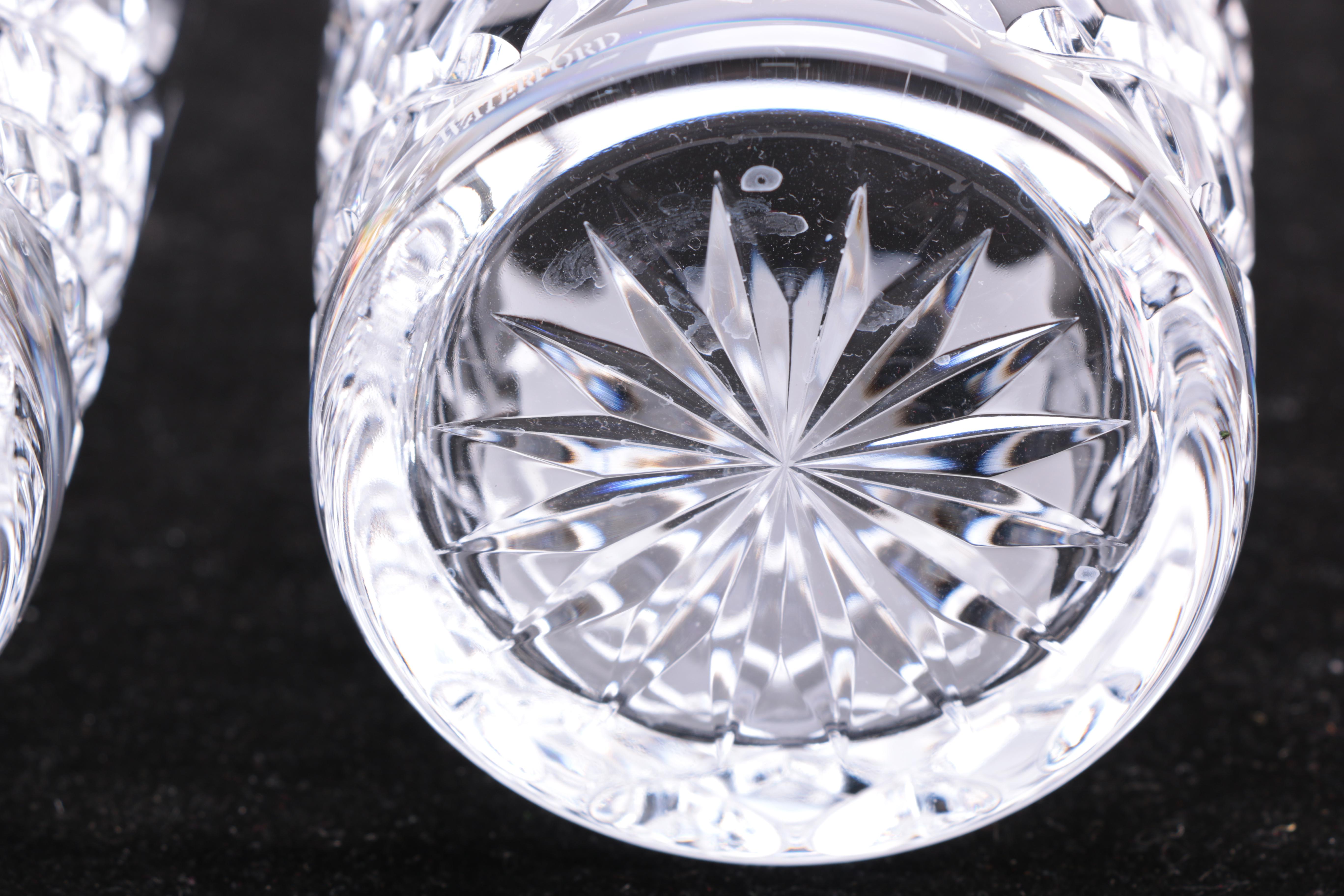 Waterford Crystal Limited Edition "12 Days of Christmas" Double Old-Fashioned Glasses