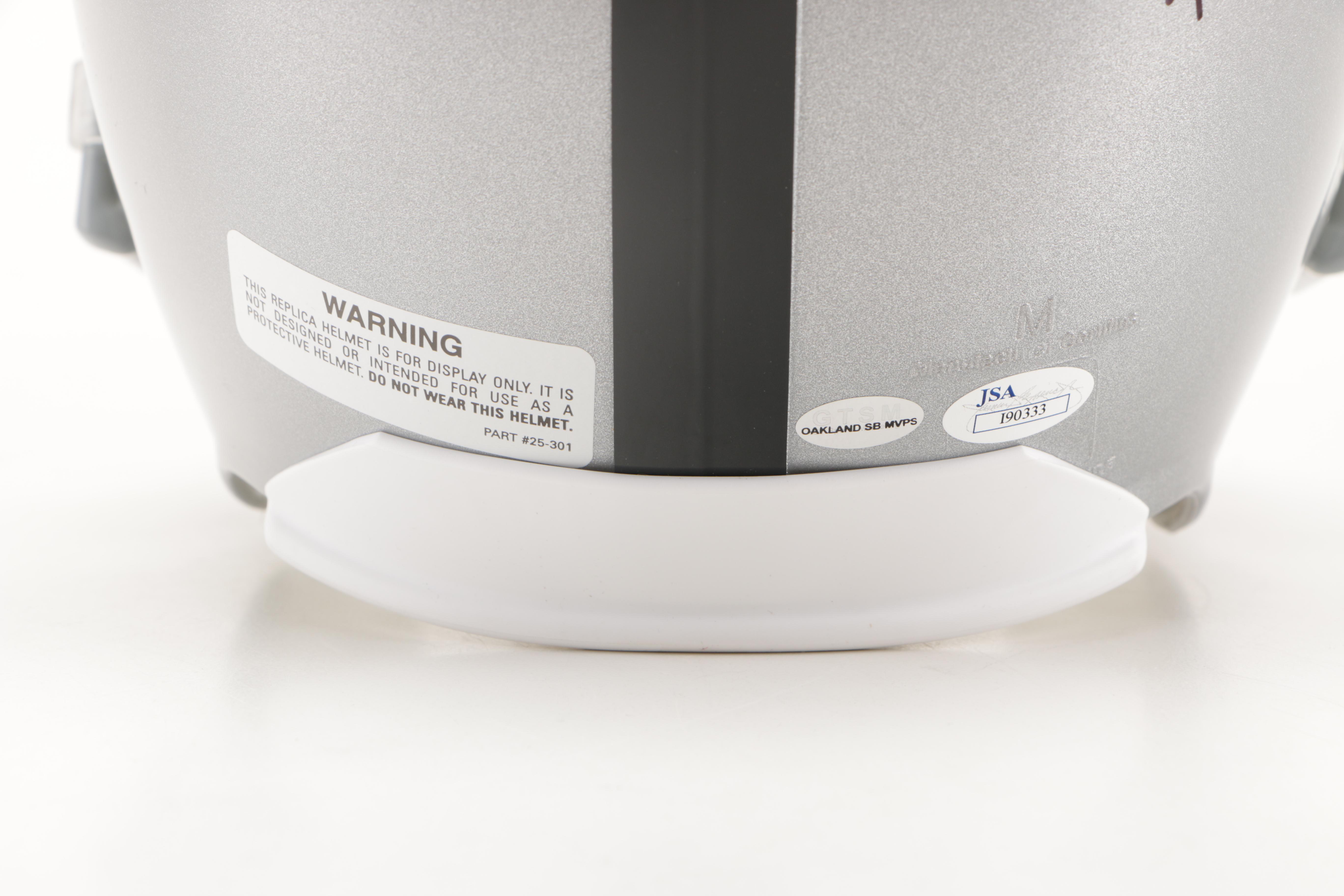 Marcus Allen, Fred Biletnikoff, and Jim Plunkett Signed Raiders Helmet