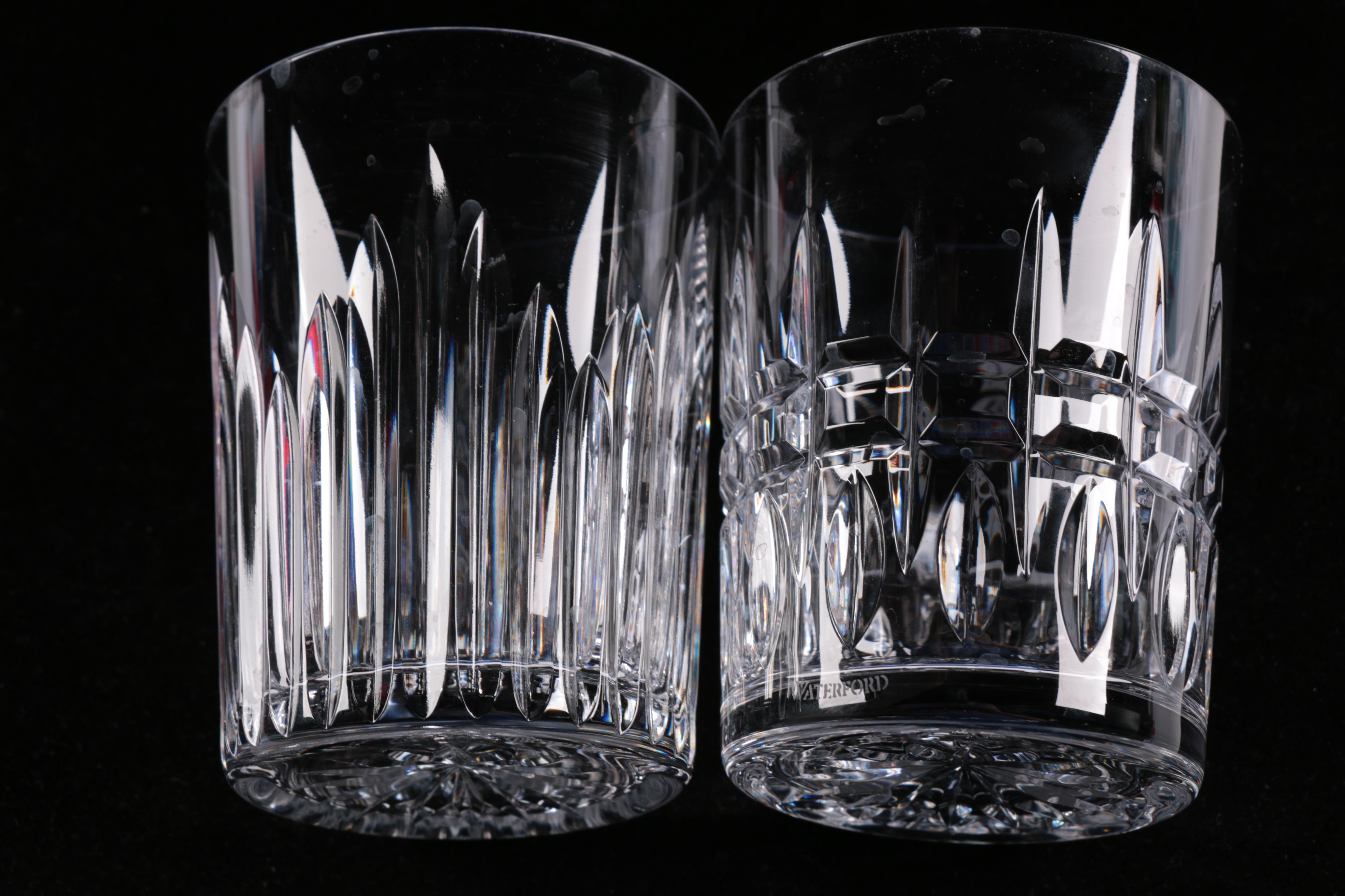 Waterford Crystal Limited Edition "12 Days of Christmas" Double Old-Fashioned Glasses