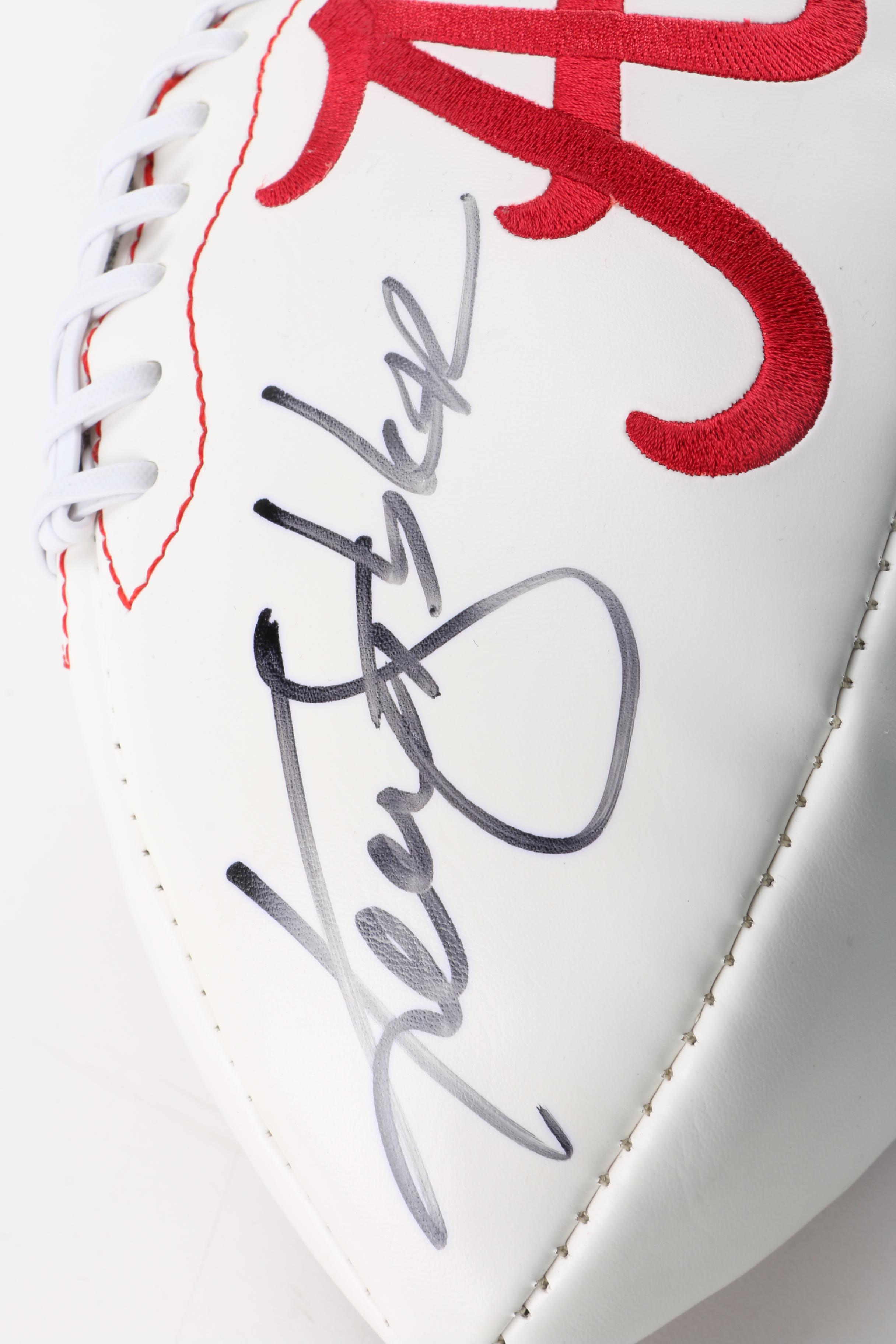 Signed Kenny Stabler Alabama Football