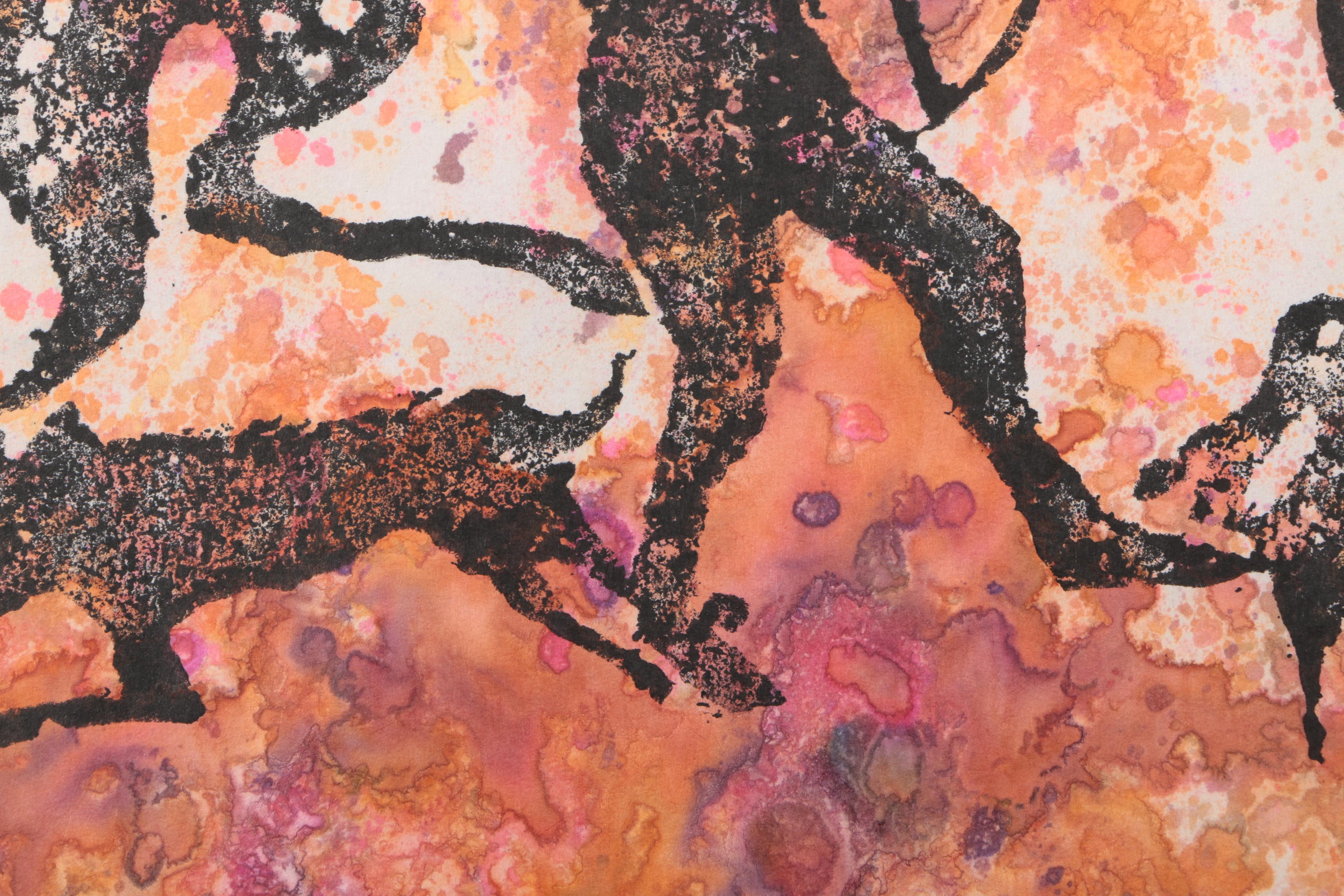 Color Rubbings on Paper of Animals