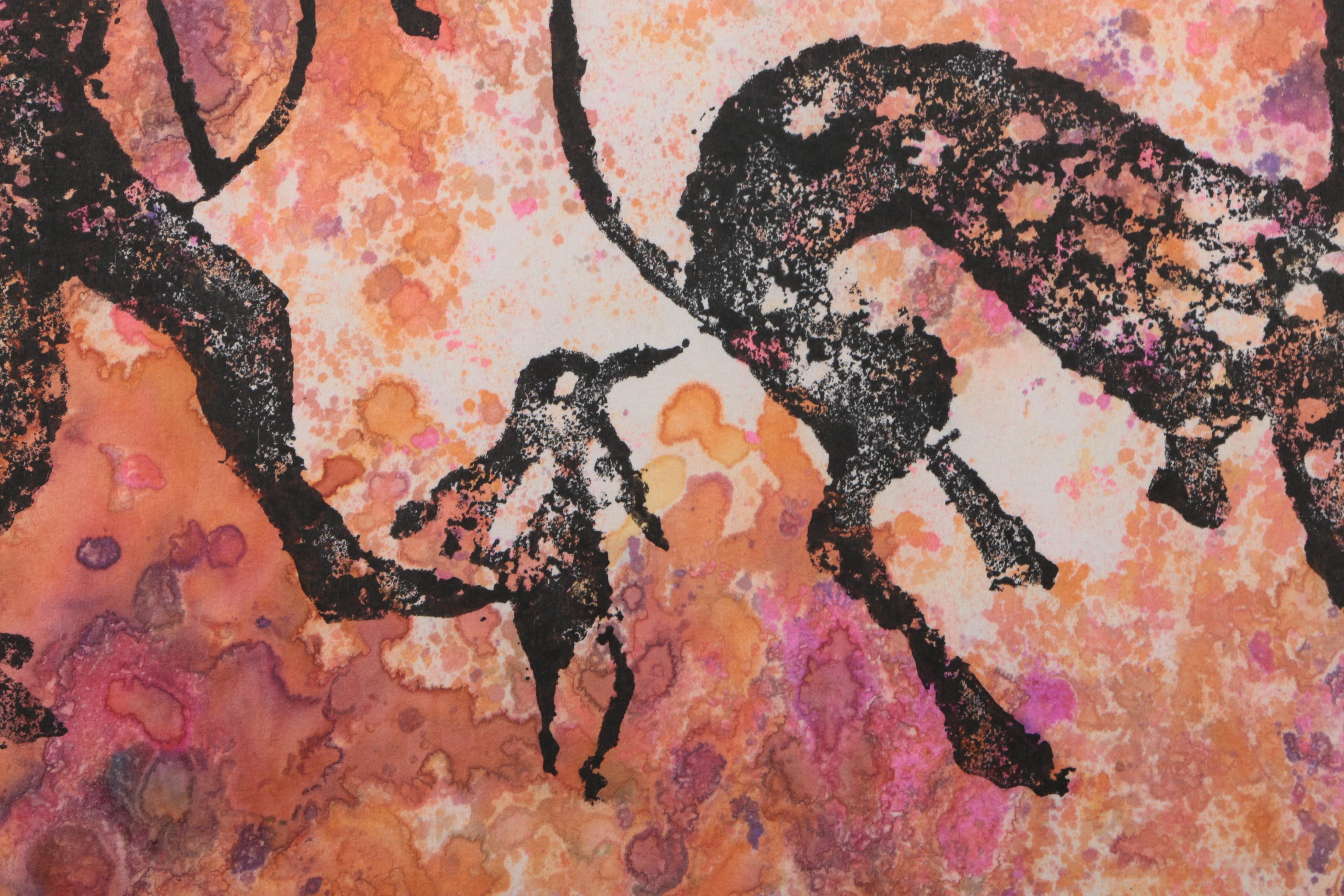 Color Rubbings on Paper of Animals