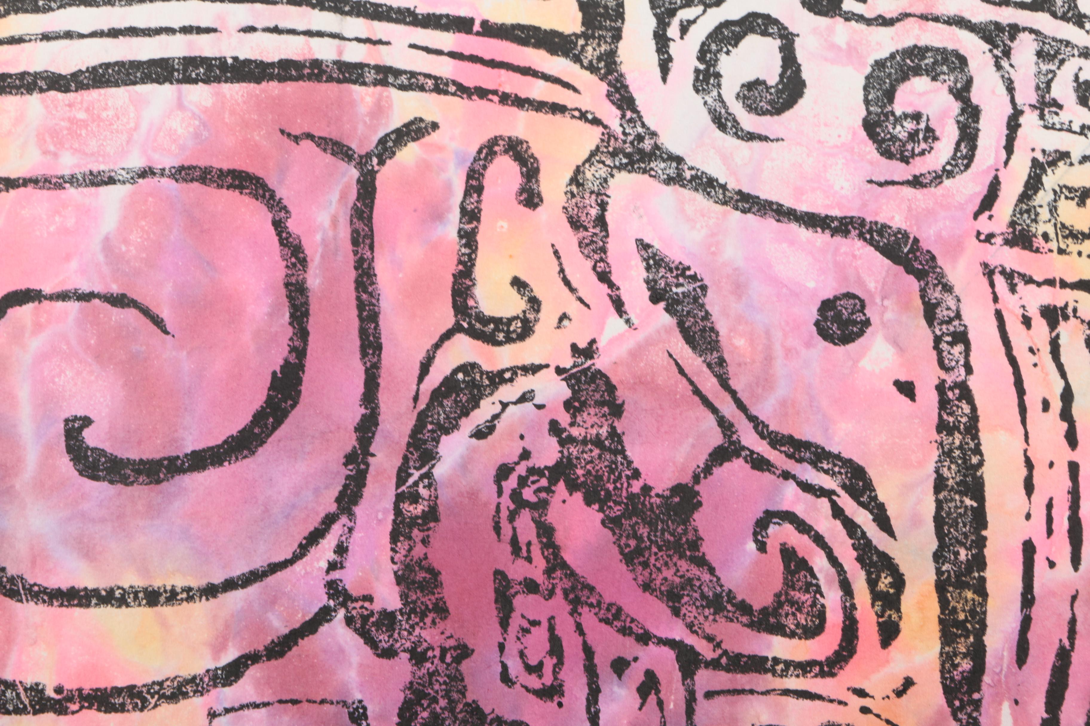 Color Rubbings on Paper of Animals