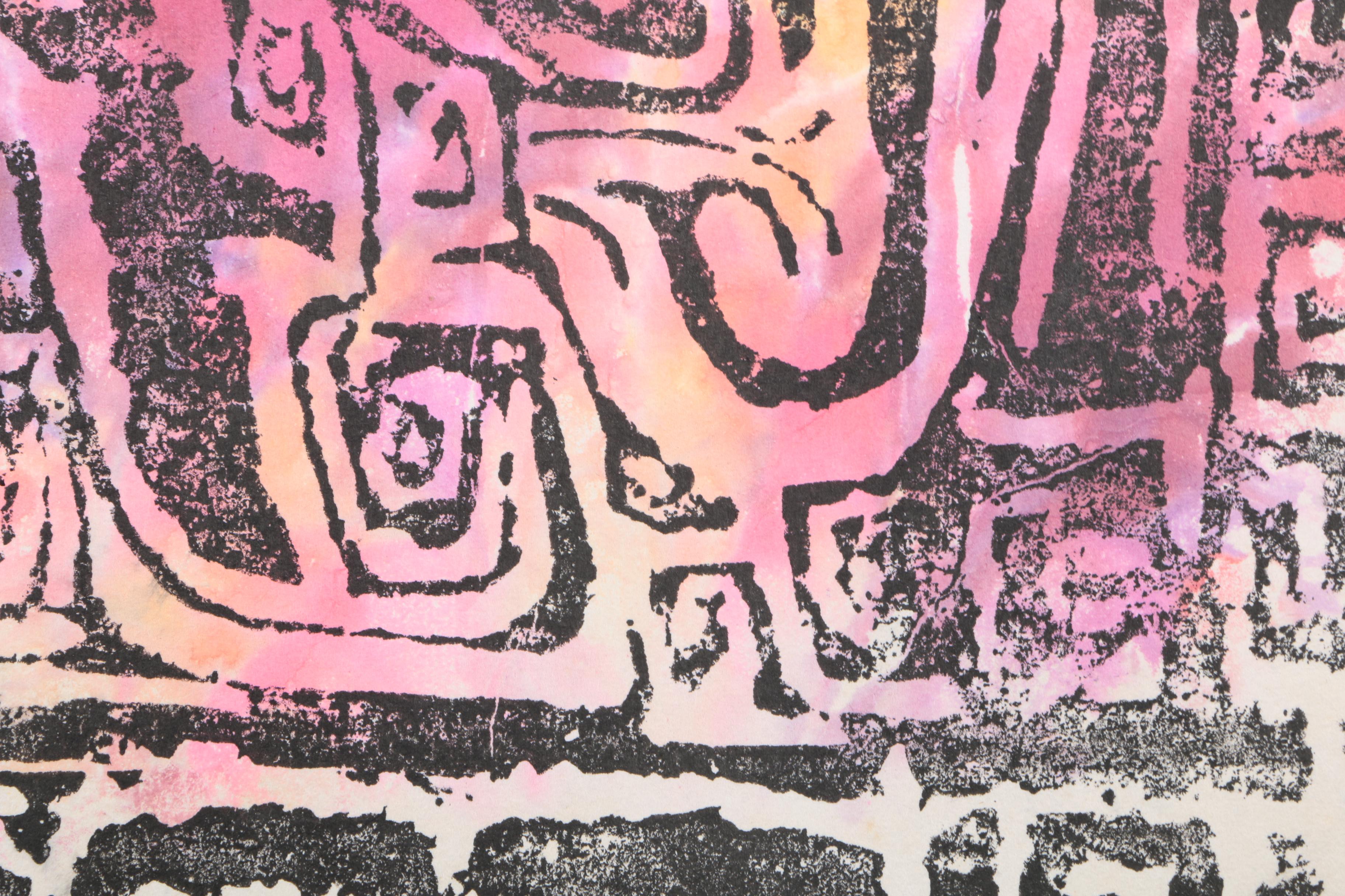 Color Rubbings on Paper of Animals