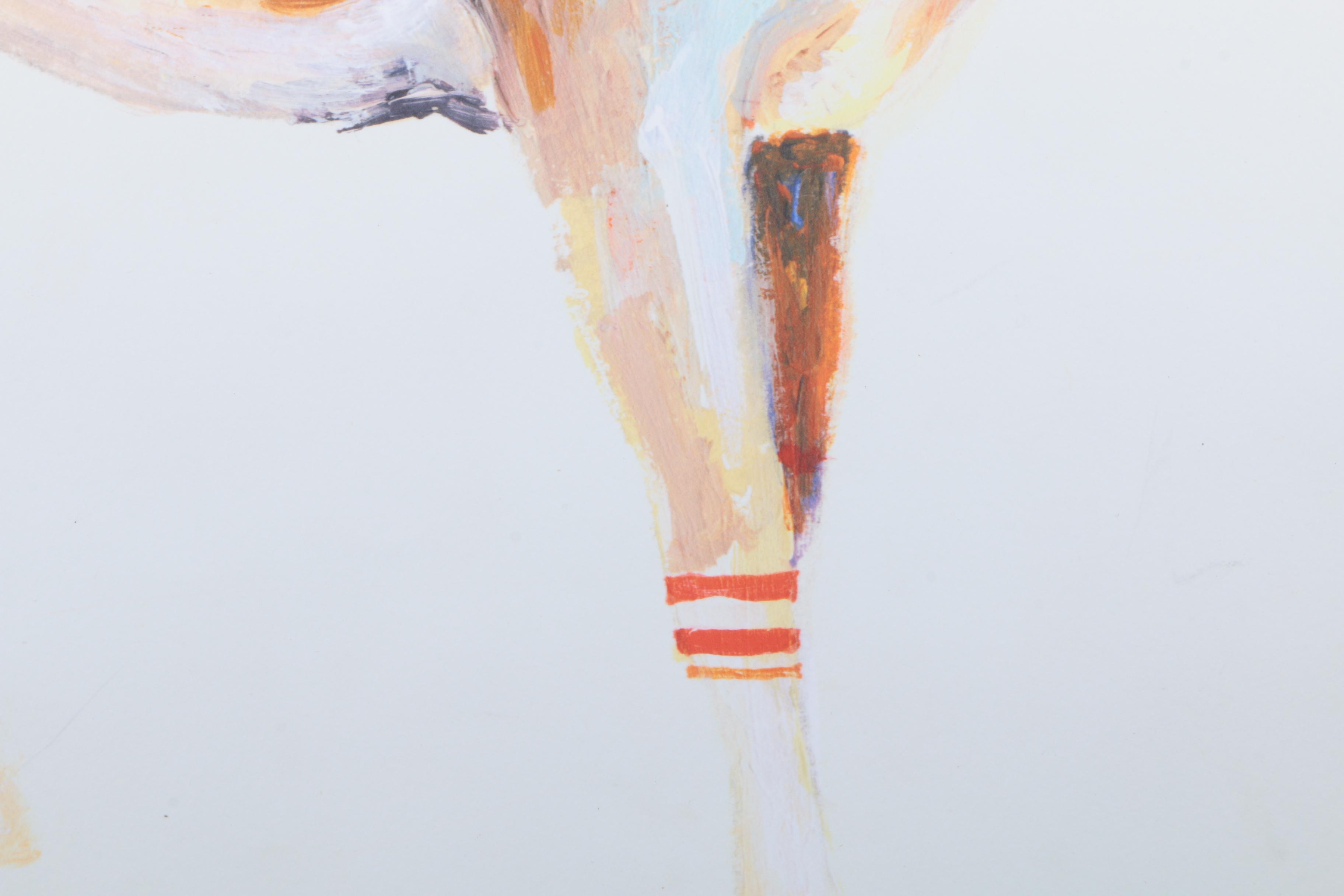 Giclee on Paper After Olivia Charmaine "Deer Wearing Gym Socks"