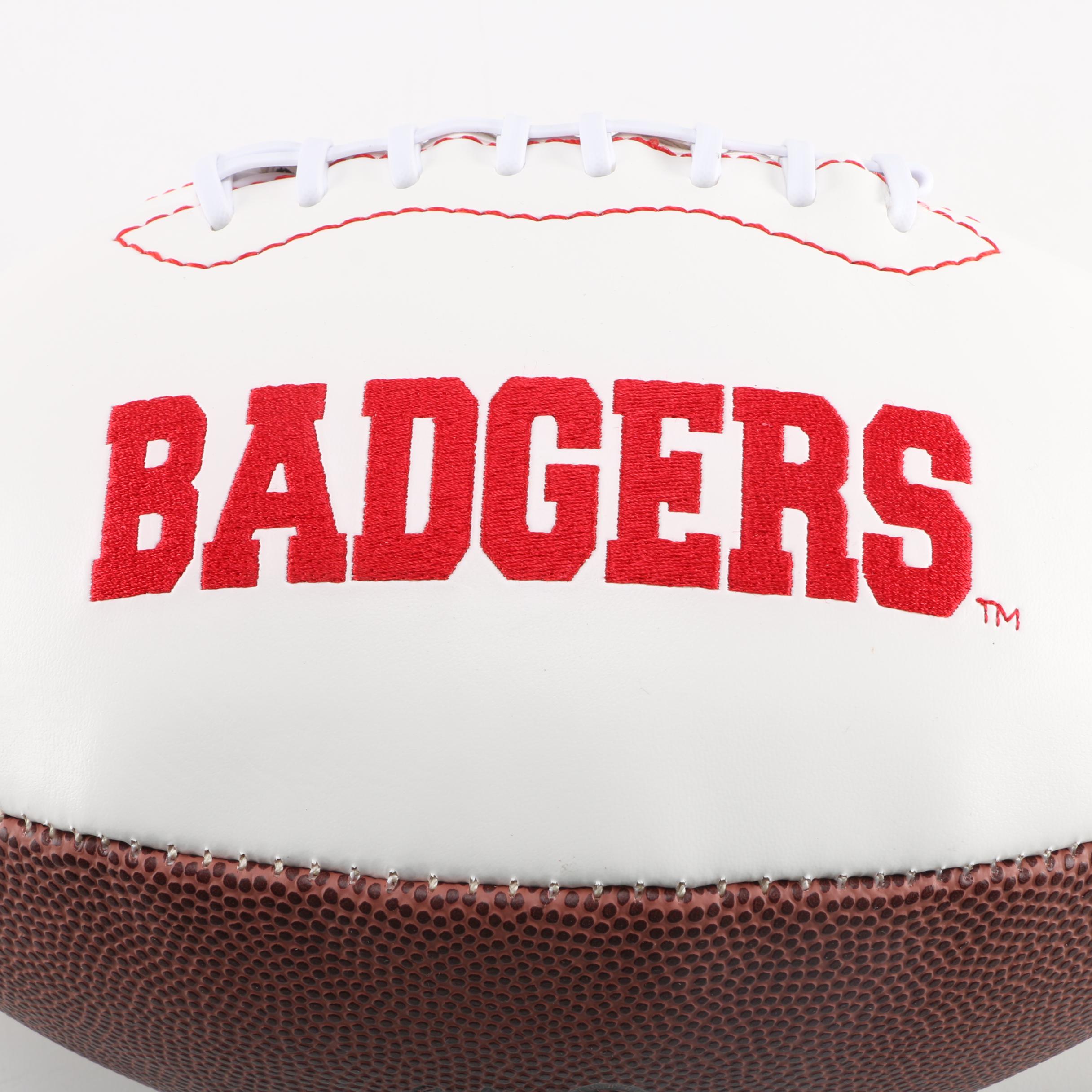Badgers Russell Wilson Signed Football