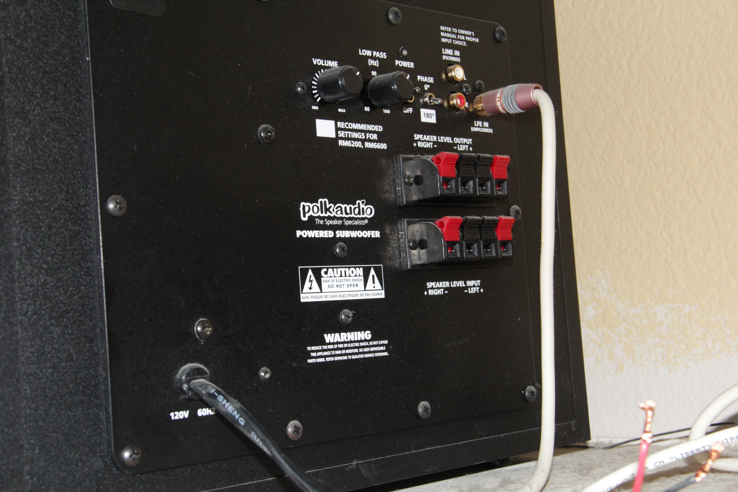 Onkyo A/V Receiver and Polk Audio Subwoofer Speaker