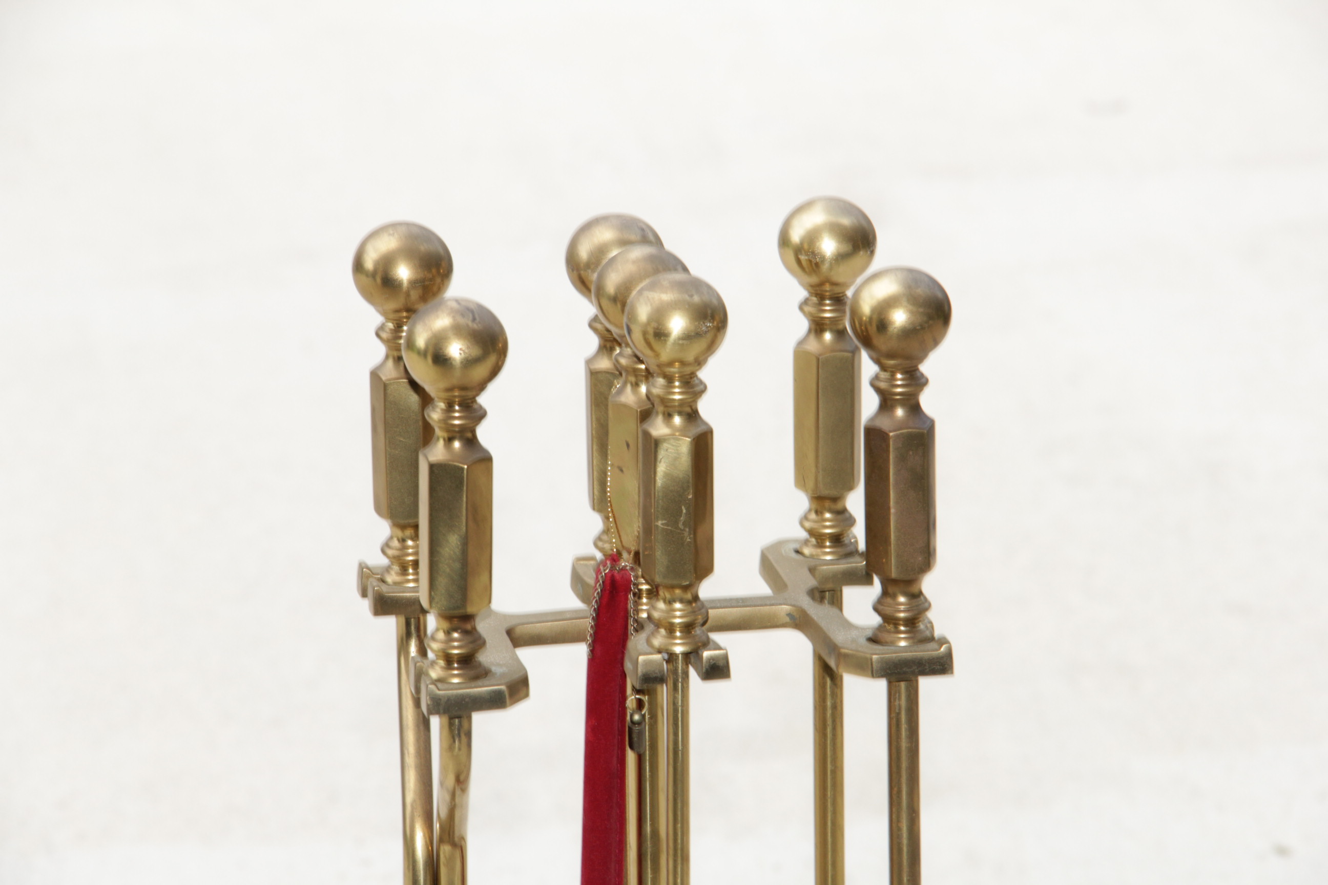 Brass Fireplace Tool Set