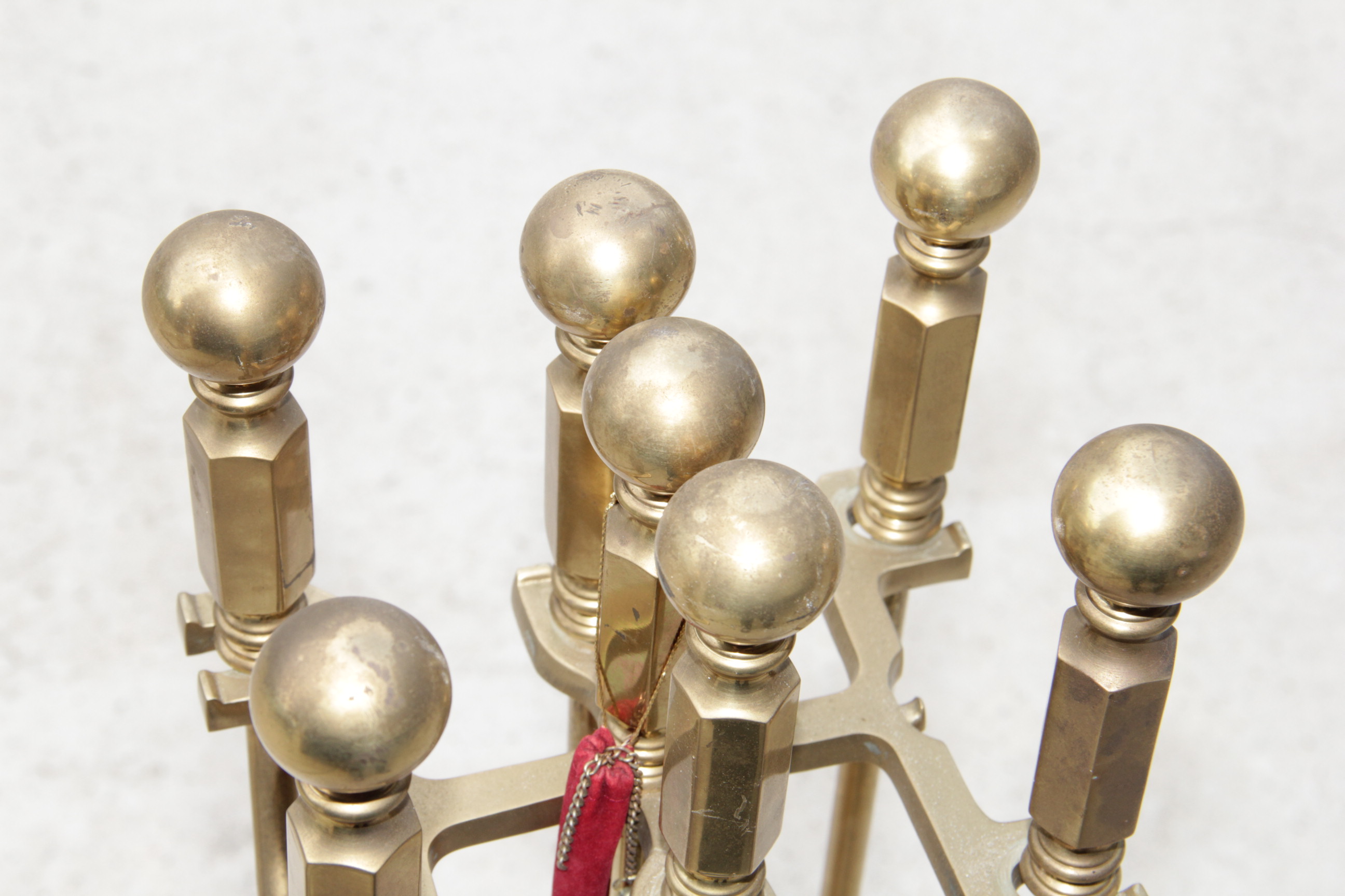 Brass Fireplace Tool Set