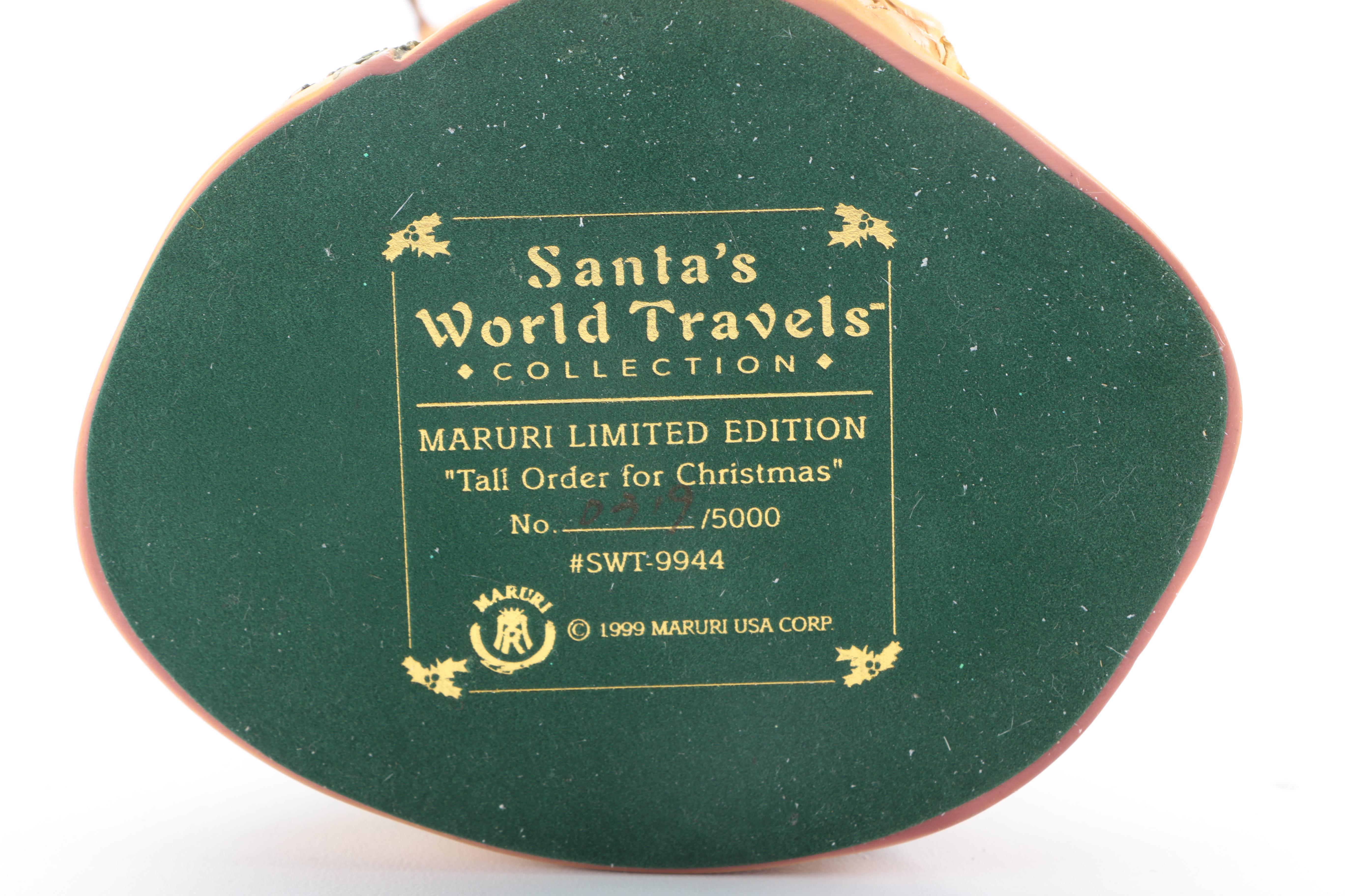 MaruriLimited Edition "Santa's World Travels" Figurines