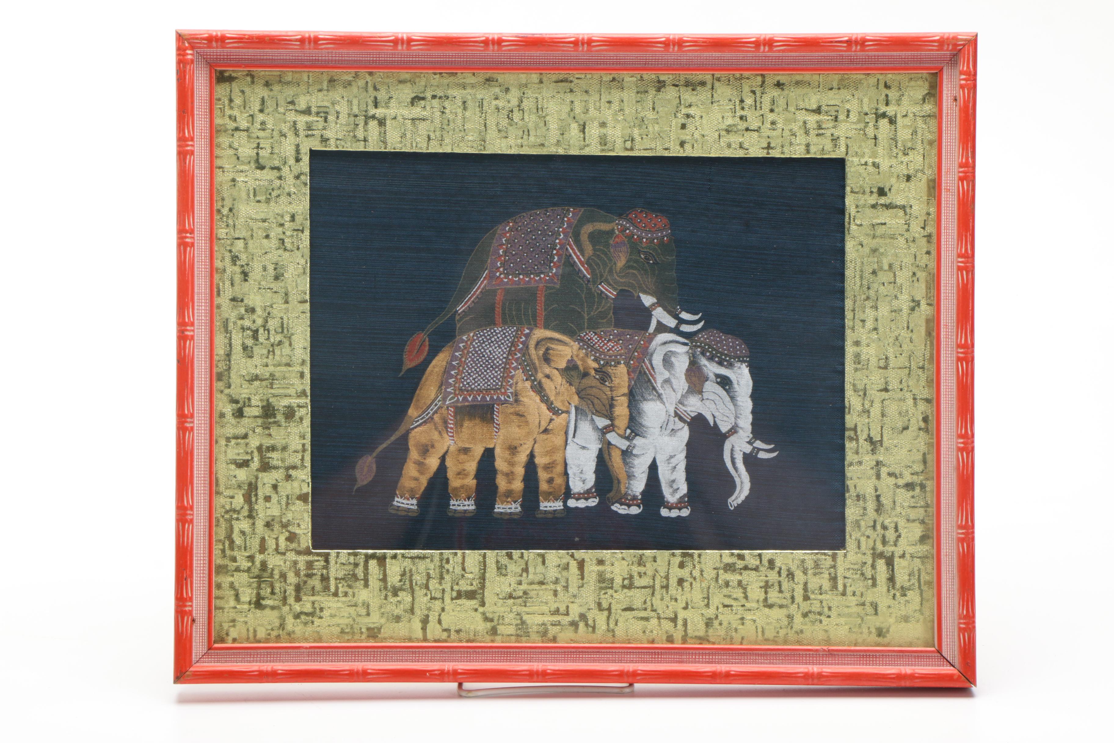 East Asian Gouache Paintings on Silk