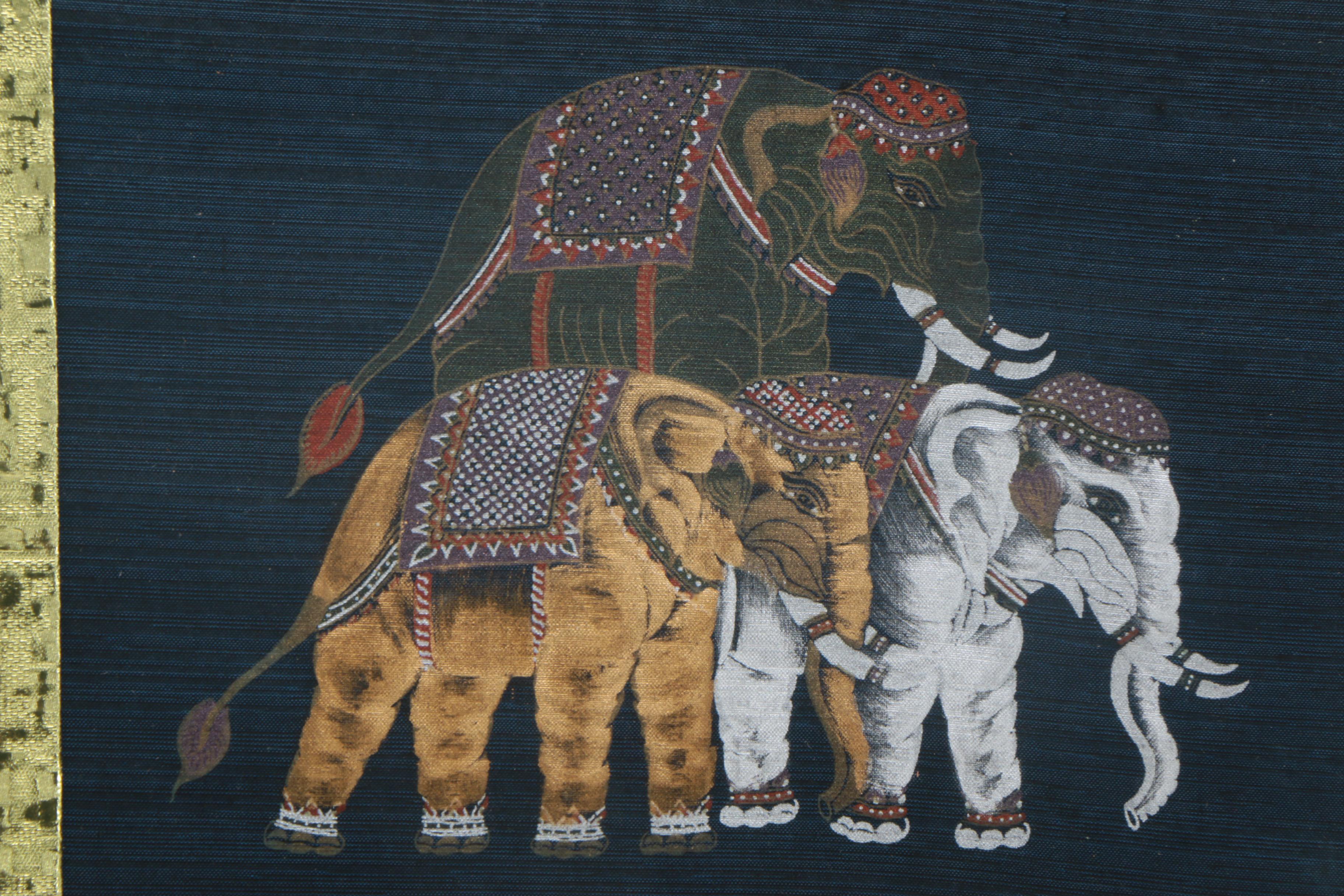 East Asian Gouache Paintings on Silk