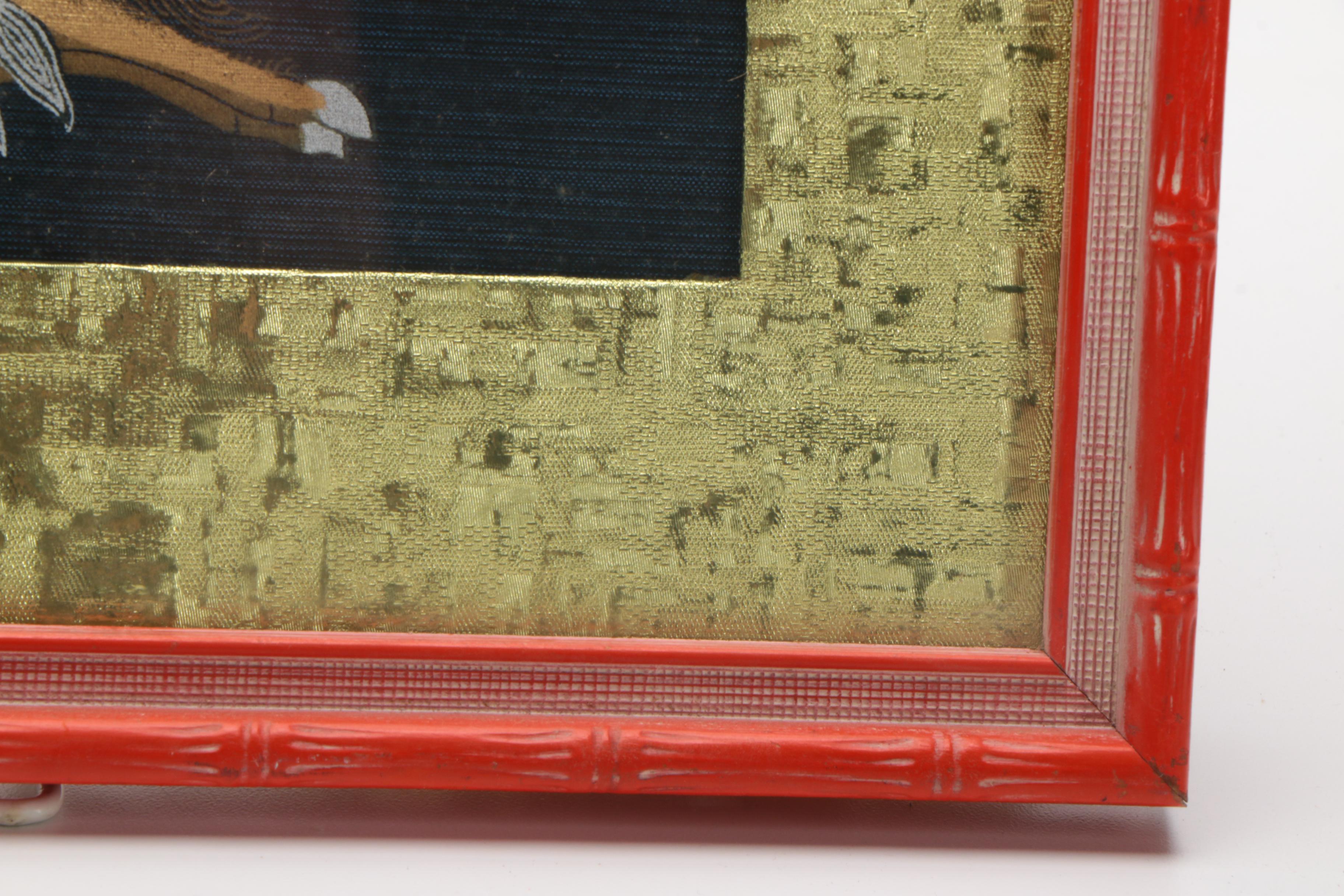 East Asian Gouache Paintings on Silk