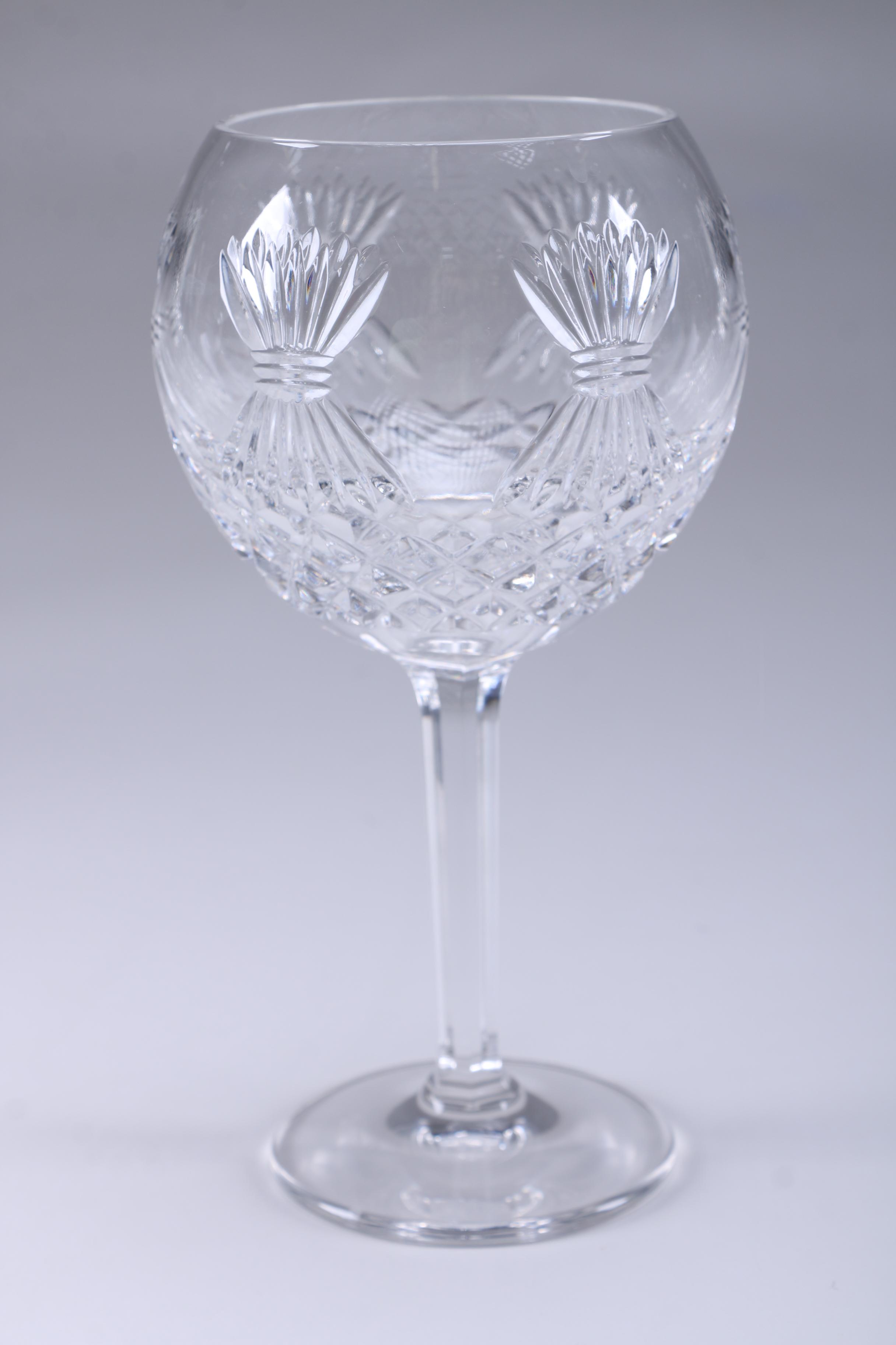 Waterford Crystal "Millenium Peace" Champagne and "Harvest Thanksgiving" Wine Glasses