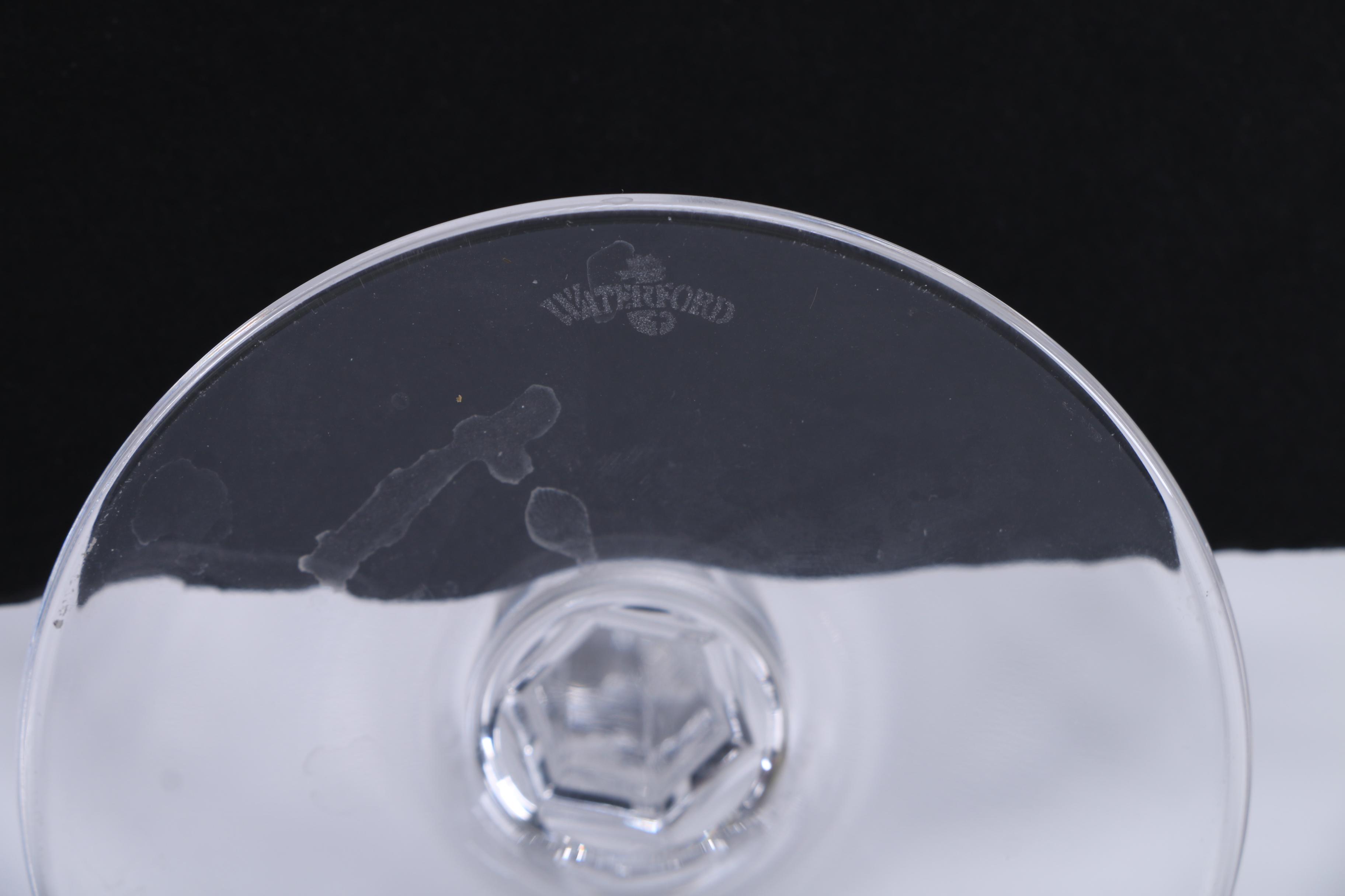 Waterford Crystal "Millenium Peace" Champagne and "Harvest Thanksgiving" Wine Glasses