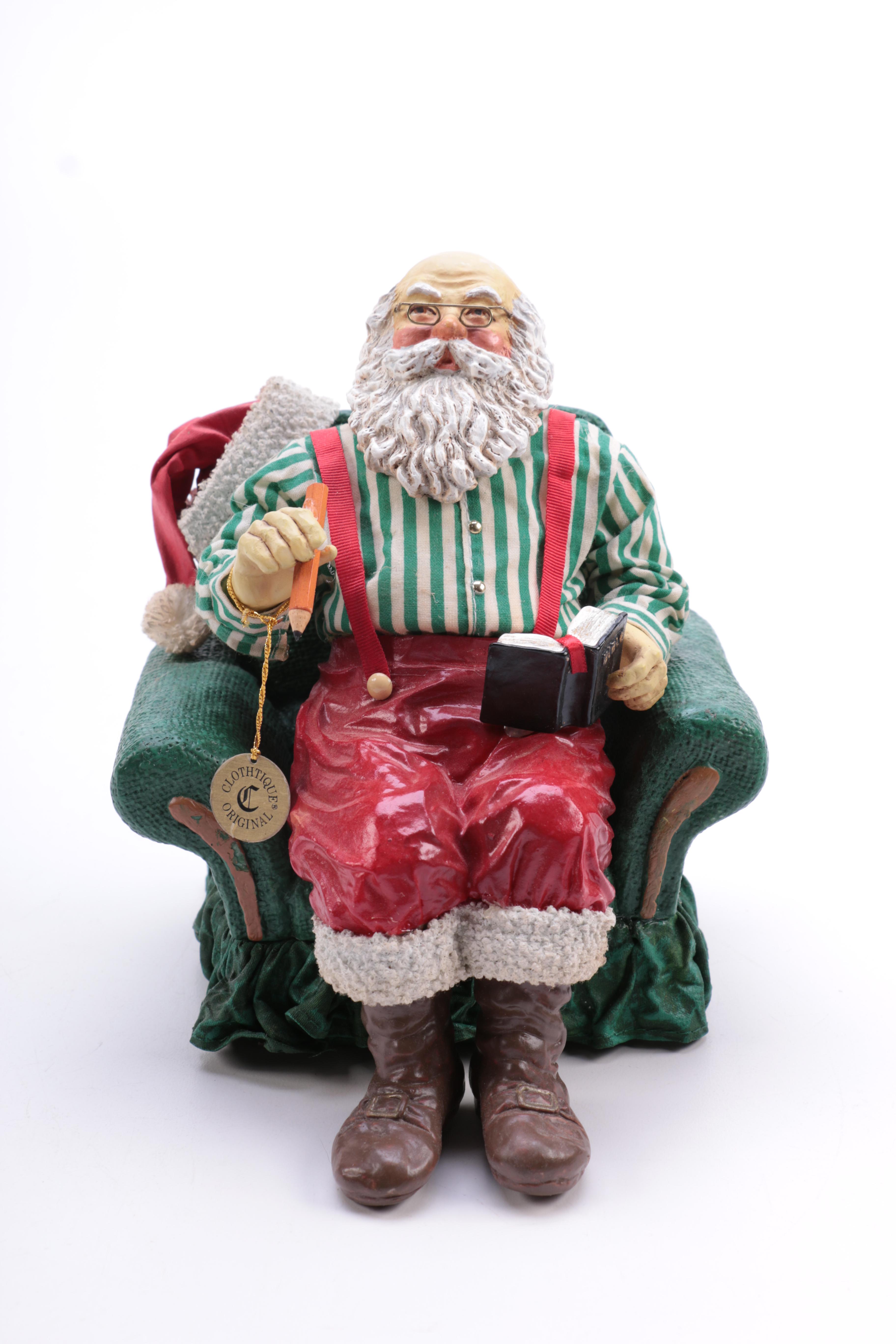 Assortment of Santa Claus Figurines