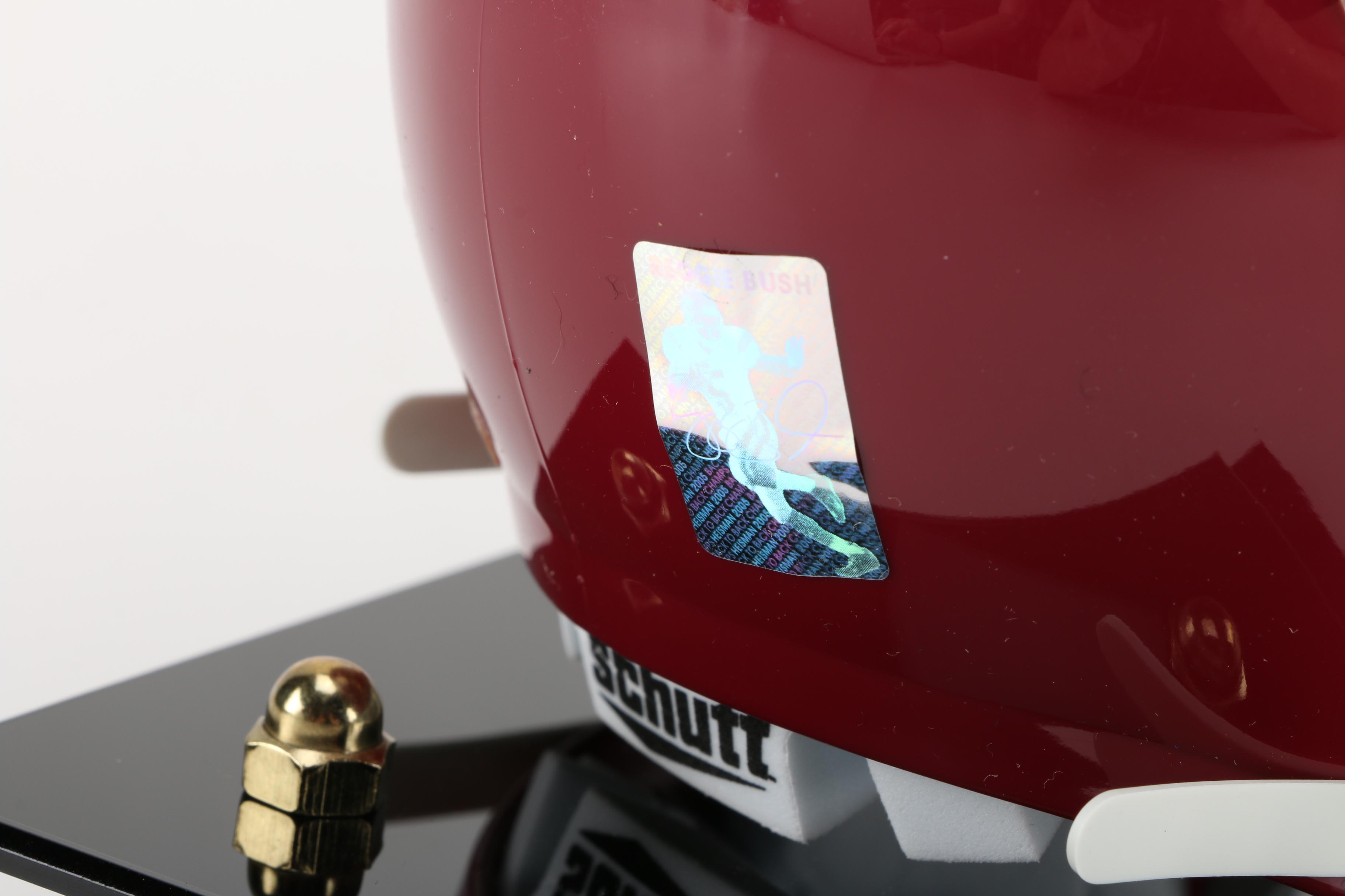 Signed Reggie Bush Miniature Helmet