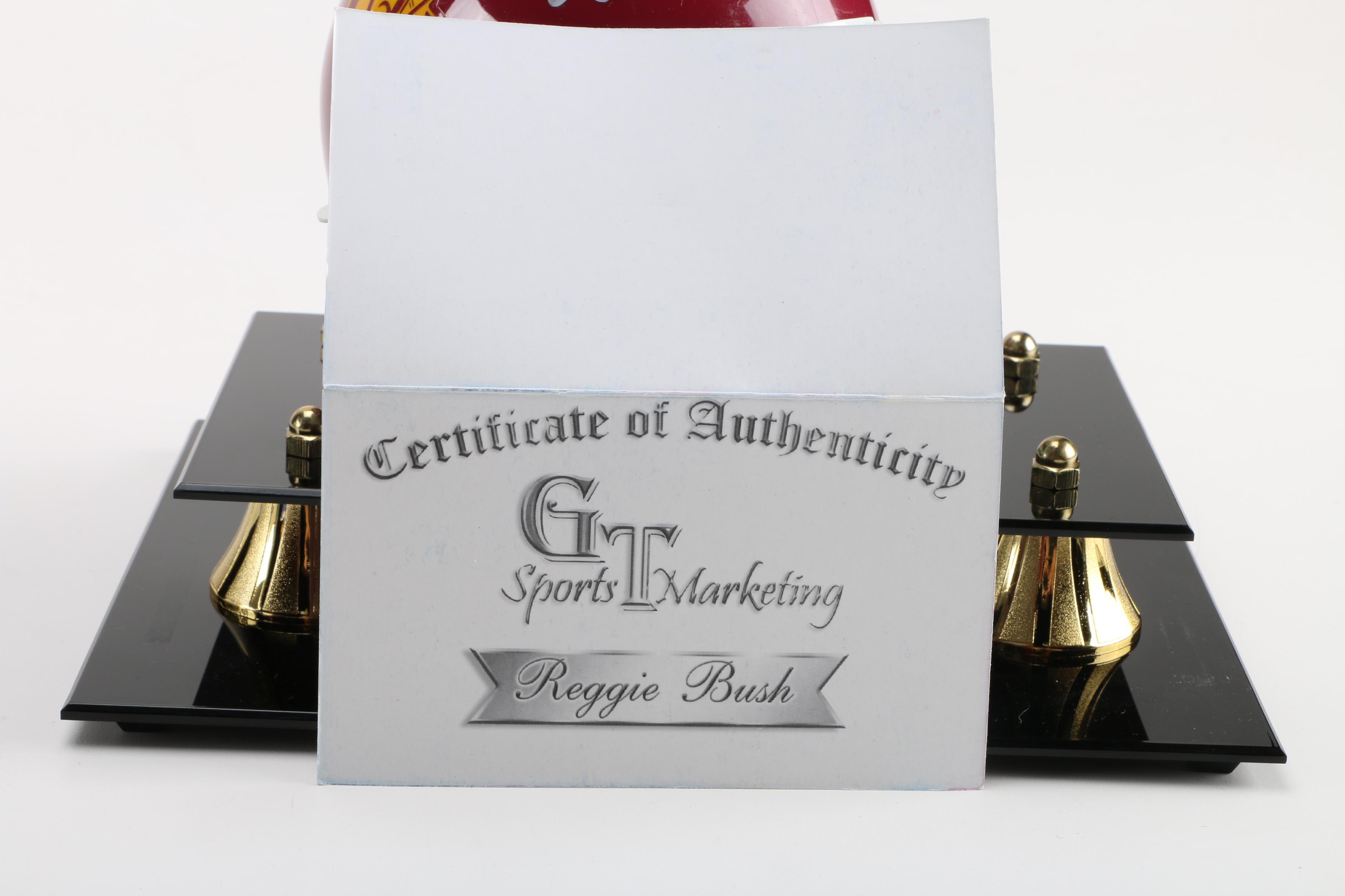 Signed Reggie Bush Miniature Helmet