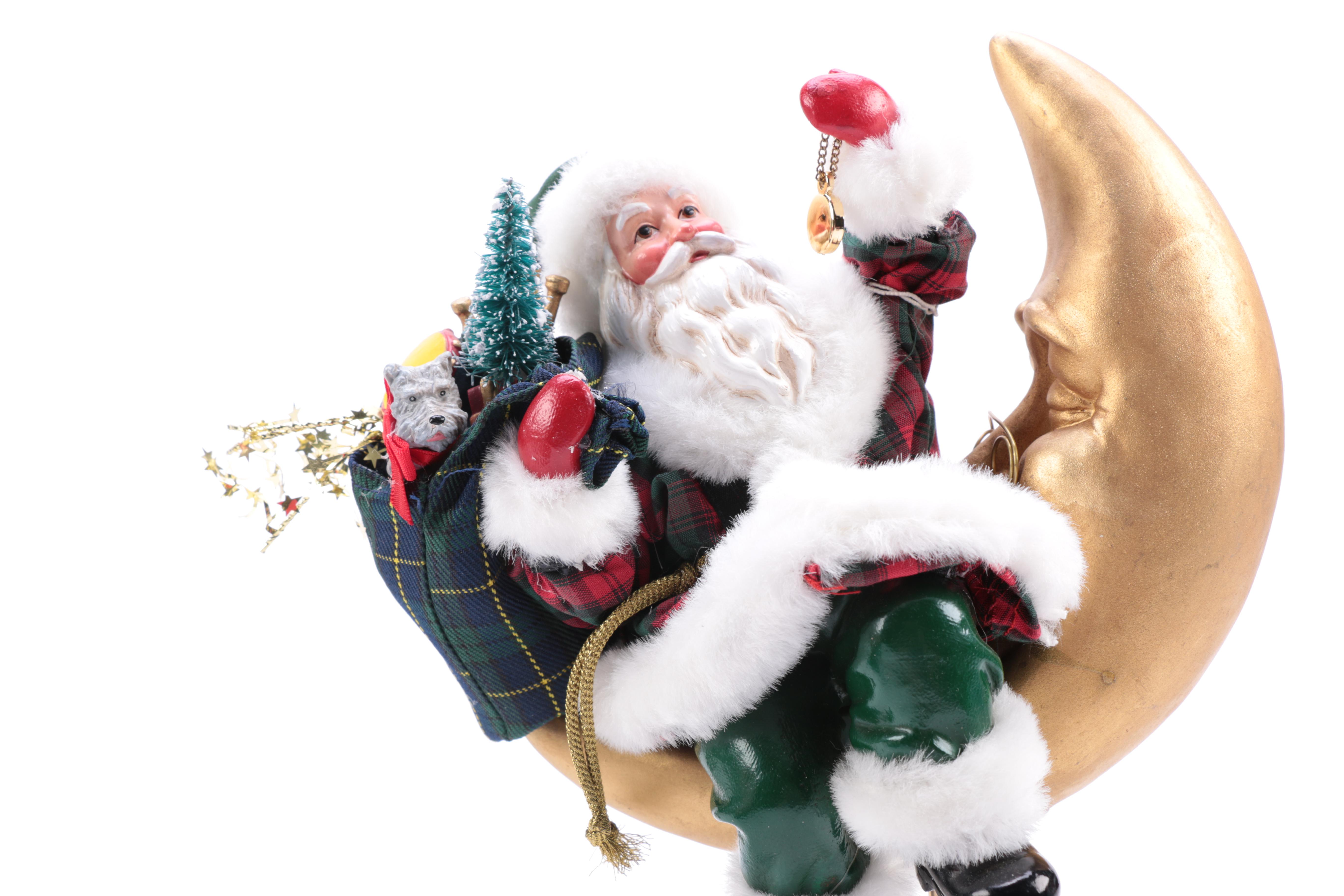 Assortment of Santa Claus Figurines