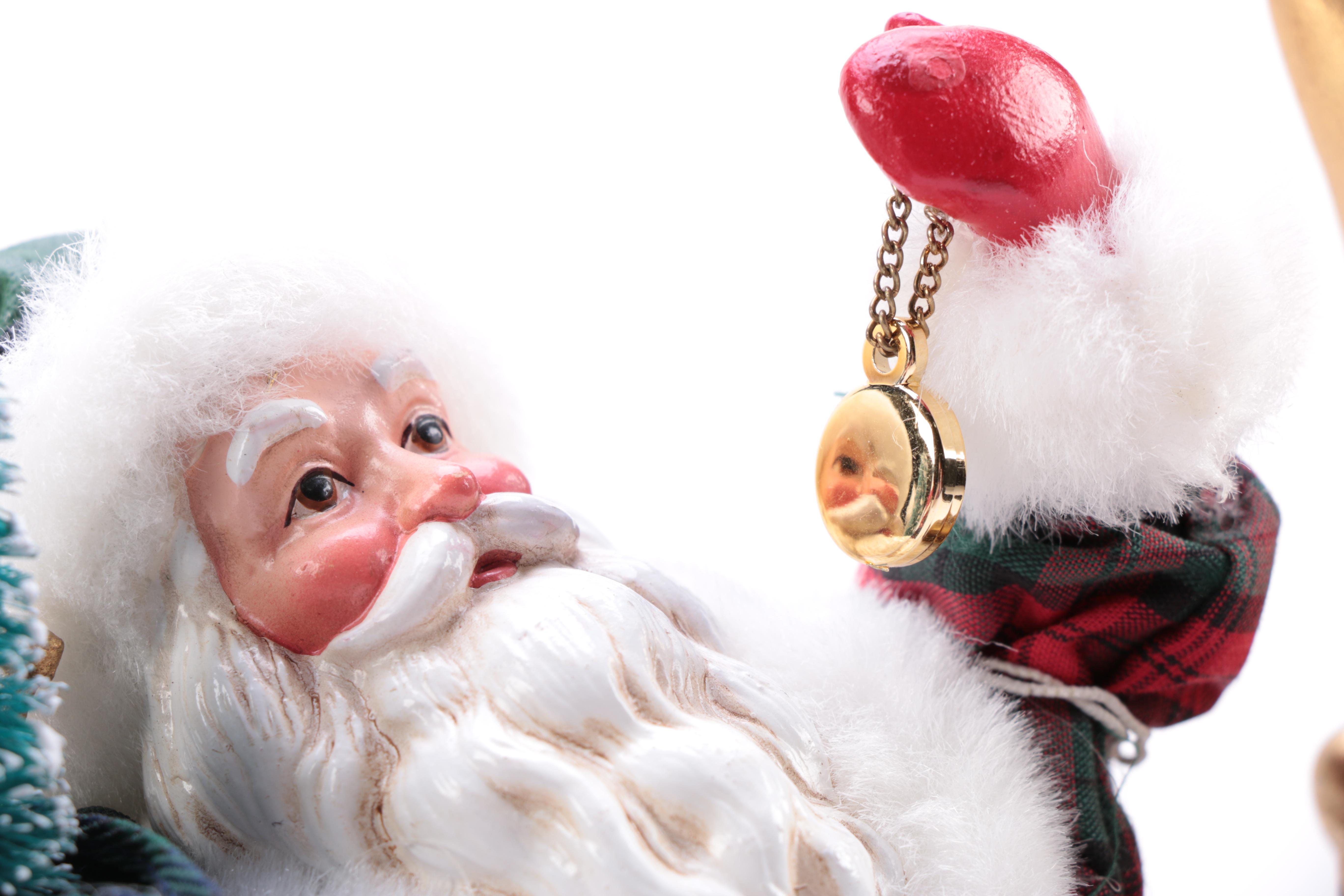 Assortment of Santa Claus Figurines