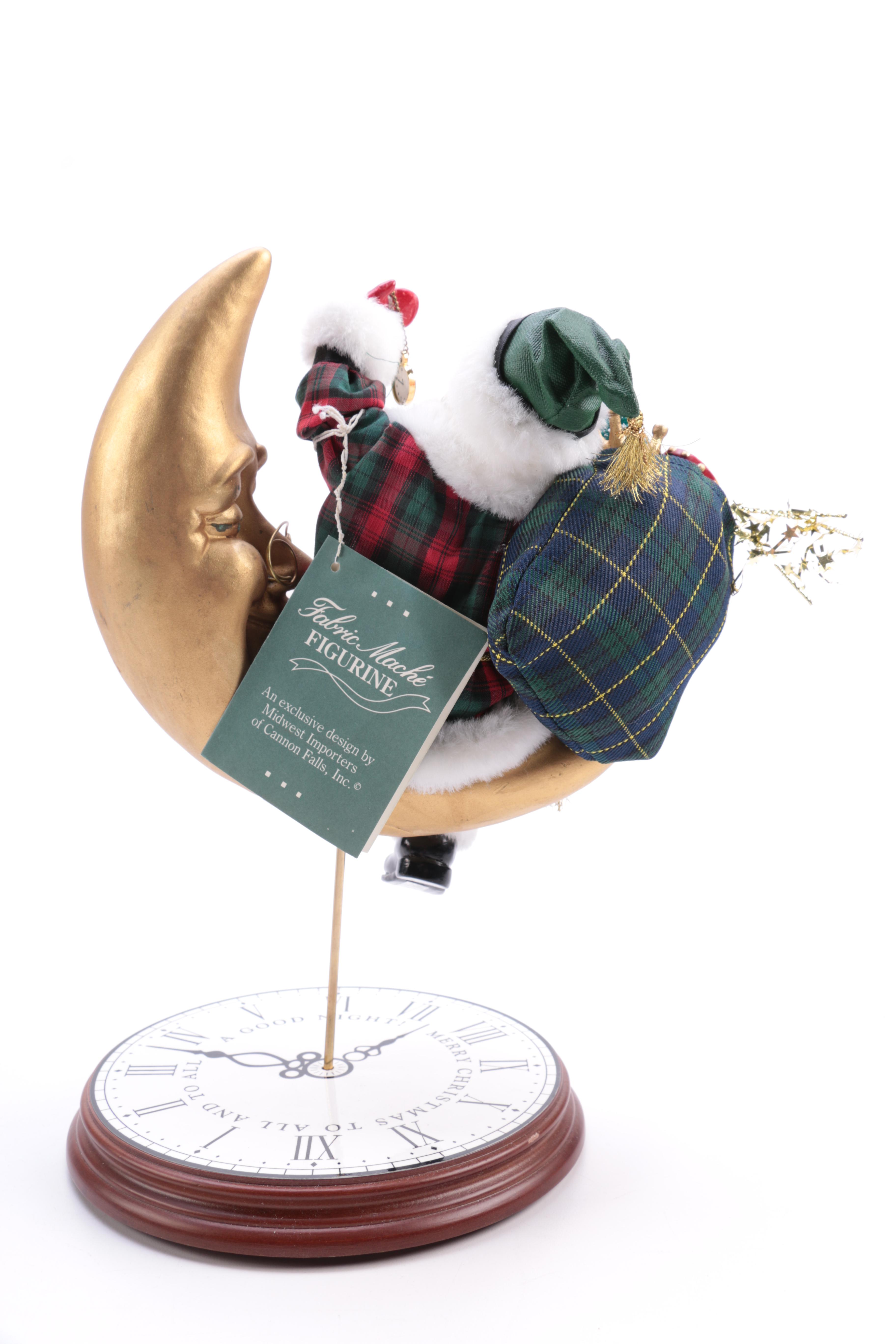 Assortment of Santa Claus Figurines