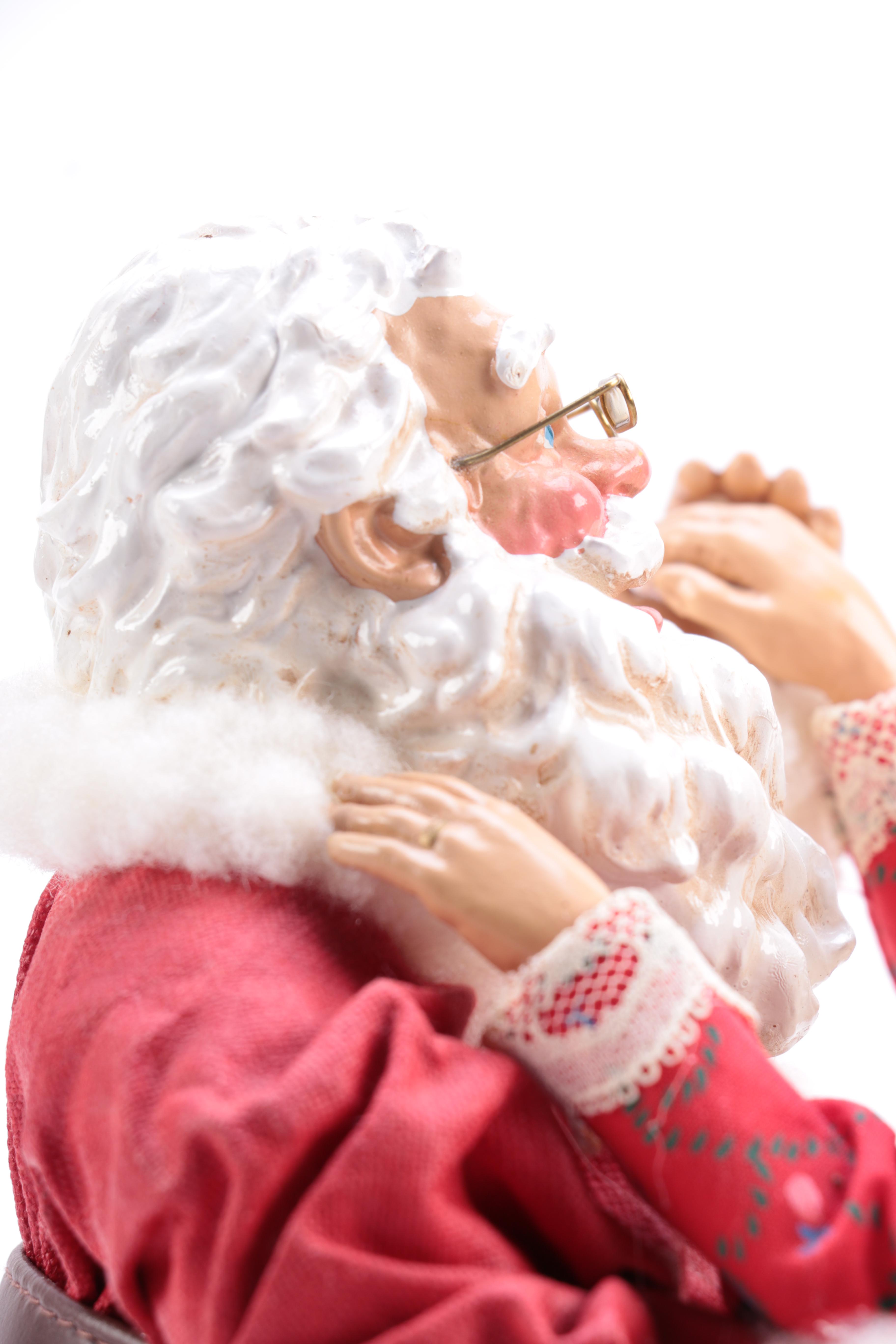 Assortment of Santa Claus Figurines